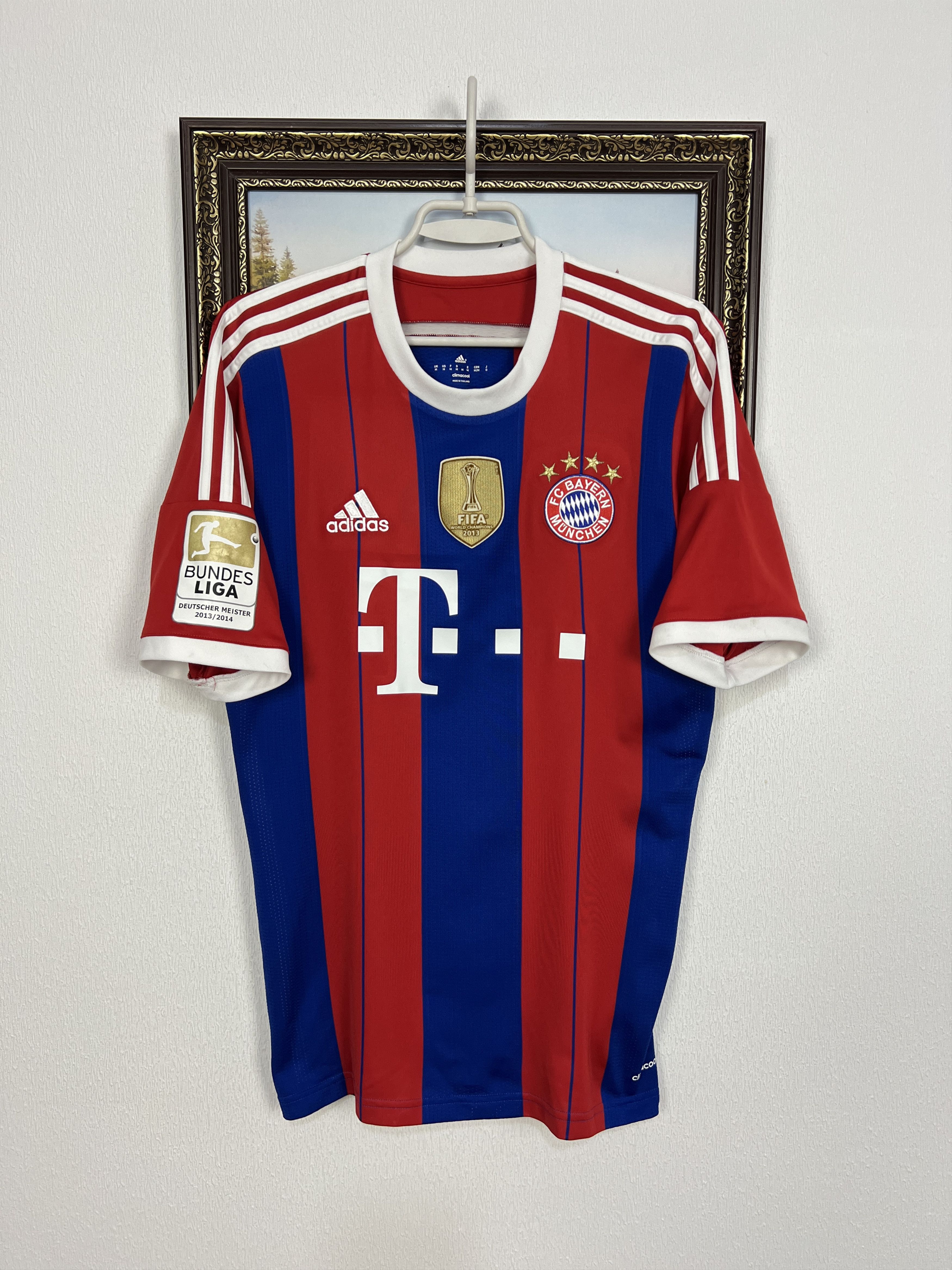 Adidas Bayern Munich football shirt 2014 Soccer #19 Gotze Jersey Size US M / EU 48-50 / 2 - 1 Thumbnail
