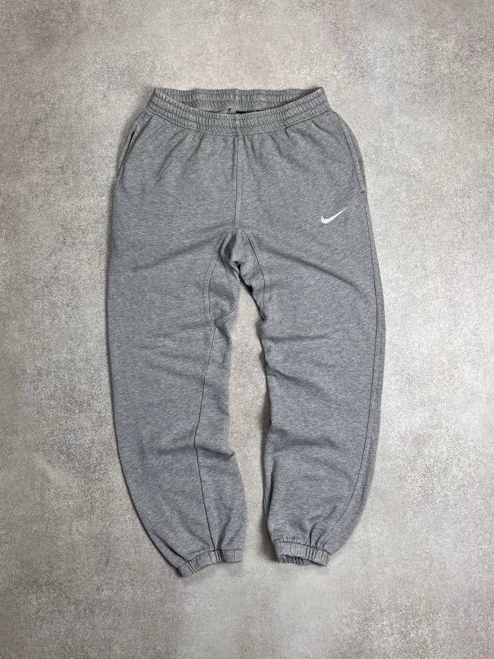 Nike × Vintage VINTAGE NIKE SWOOSH BAGGY COTTON SWEATPANTS Y2K M Size US 32 / EU 48 - 1 Thumbnail