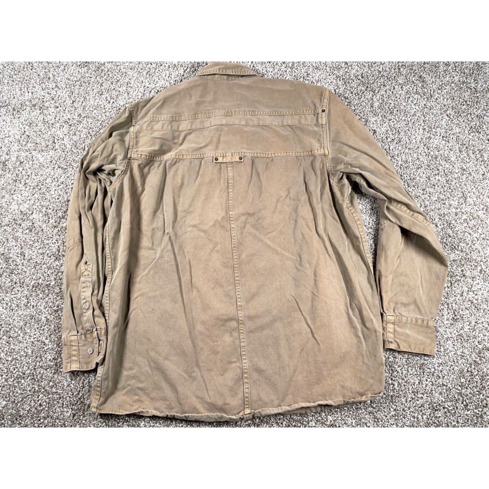Levi's Levi's Shirt Men Large Brown Twill Heavyweight Oversized Button-Up Workwear Casual Long Sleeve Grunge Retro Mens Size US L / EU 52-54 / 3 - 2 Thumbnail