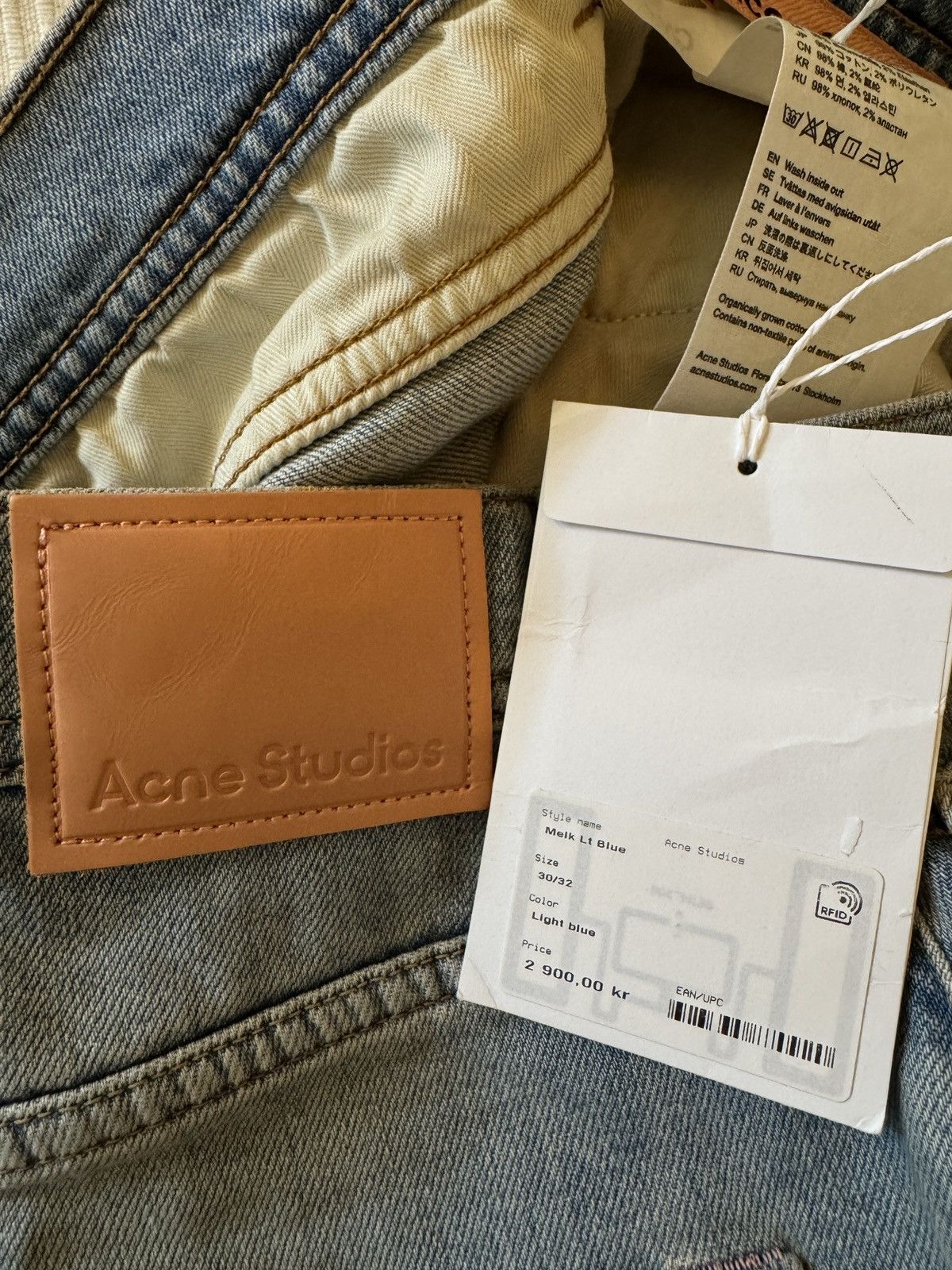 Acne Studios Acne Studios Melk Lt Blue Jeans – Size 30/32 – Brand New Size 30" / US 8 / IT 44 - 16 Thumbnail