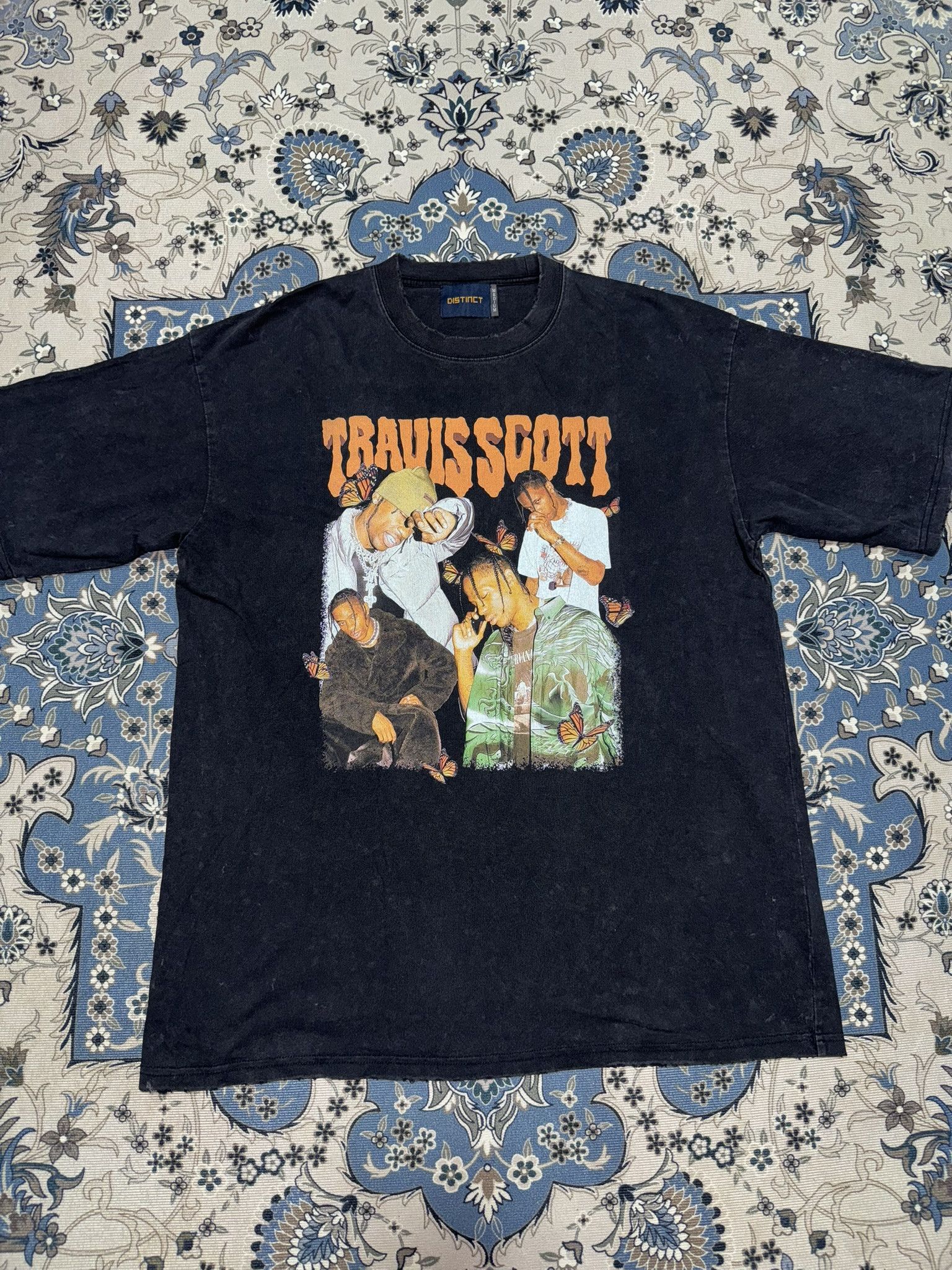Travis Scott Travis Scott by Distinct Distressed Oversize T shirt Size US M / EU 48-50 / 2 - 1 Thumbnail