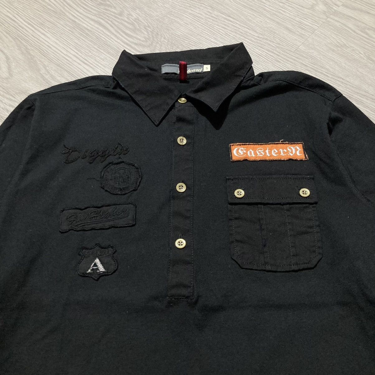 14th Addiction 2000s On Board Patch Logo Halfbutton Shirt Gothic Punk Style Size US S / EU 44-46 / 1 - 6 Thumbnail