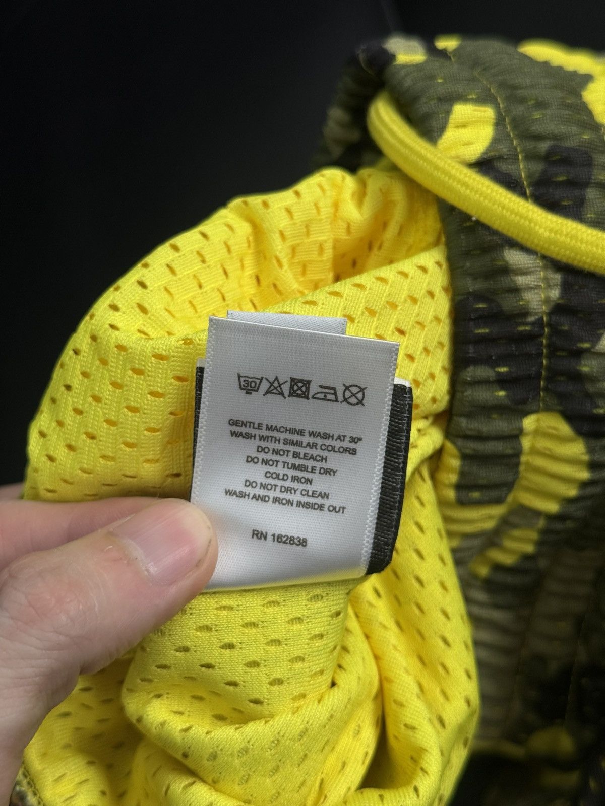 DENIM TEARS Denim Tears Mesh Summer Shorts Yellow Camo Size Small (NEW) Size US 29 - 10 Thumbnail