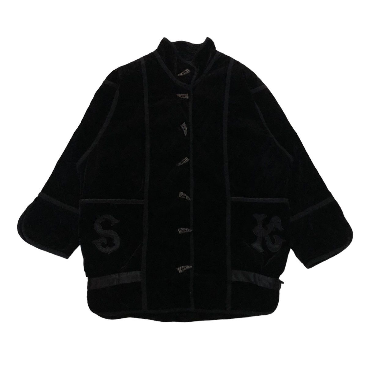 Designer × Japanese Brand × Vintage 🔥VINTAGE VELVET BUTTON JACKET QUILTED KATSUMI ISSEY MIYAKE Size US L / EU 52-54 / 3 - 3 Thumbnail