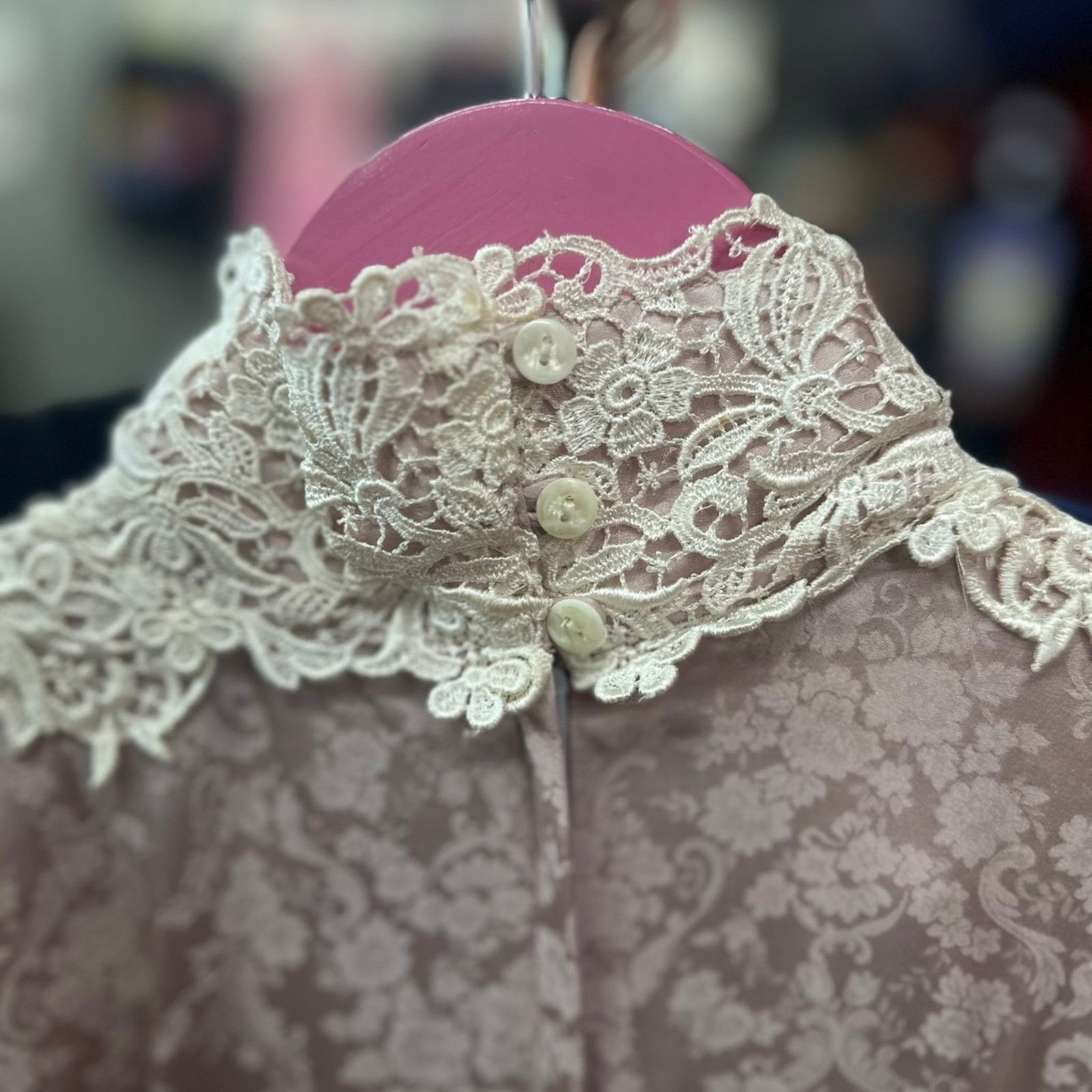 Jessica McClintock Vintage Jessica McClintock Victorian Lace Gown –Size 8 Size M / US 6-8 / IT 42-44 - 7 Thumbnail