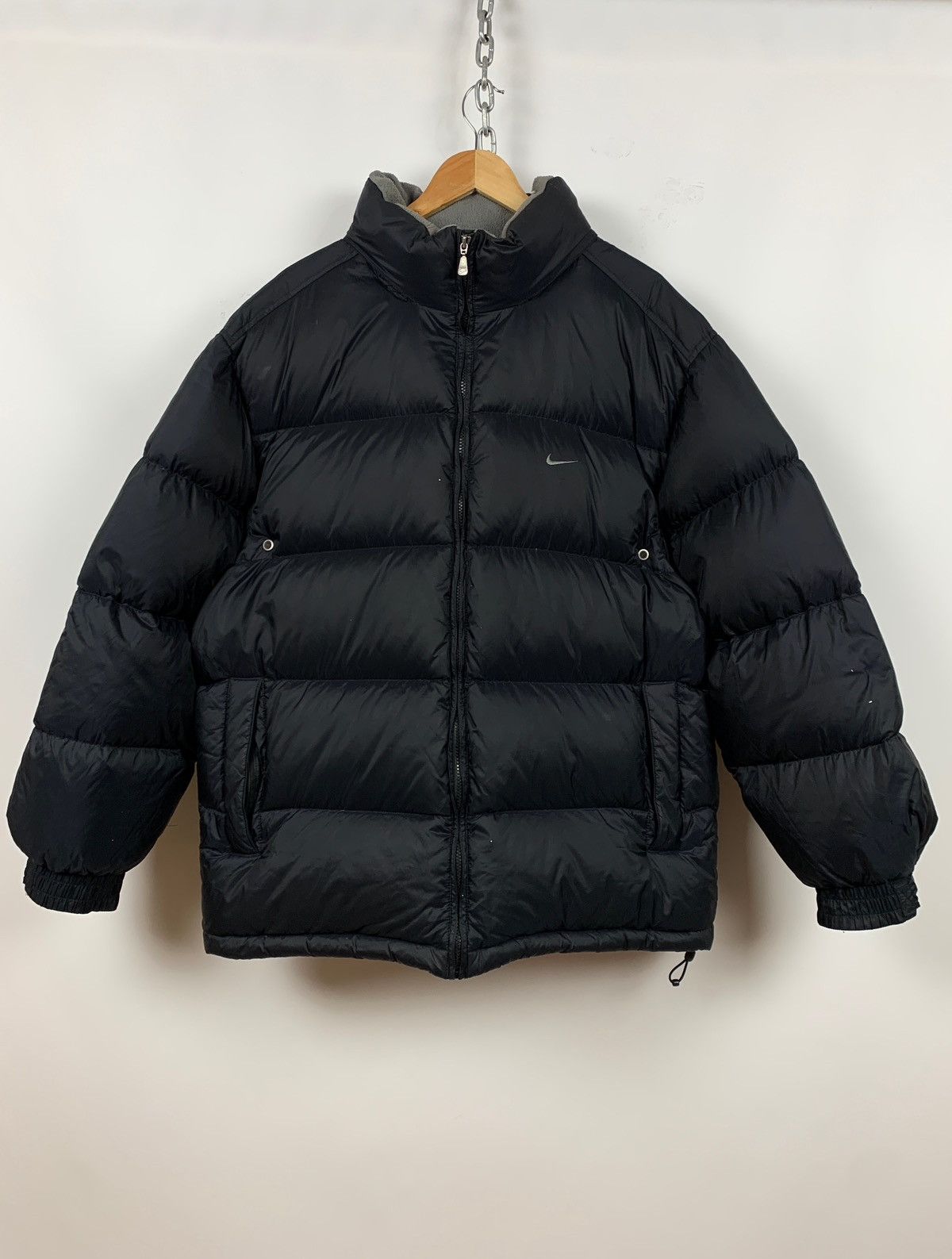 00s Vintage Nike Mini Swoosh Y2K Duck Down Puffer Jacket Heavy Coats