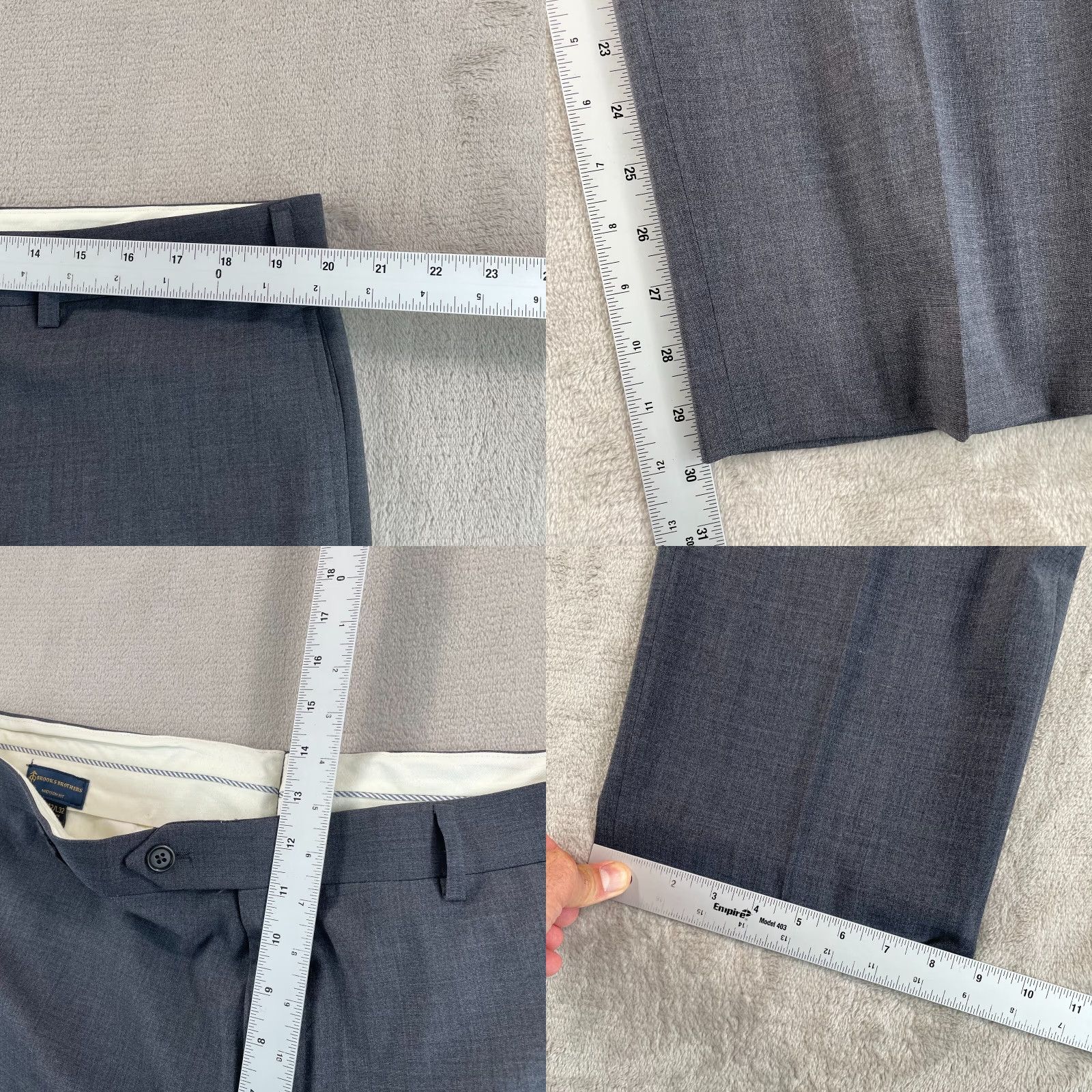 Brooks Brothers Brooks Brothers Explorer Madison Fit Suit Men 46L Grey Wool 2 Piece Pants 38x30 Grey Wool Straight Madison Fit Men Suit Size 46R - 10 Thumbnail