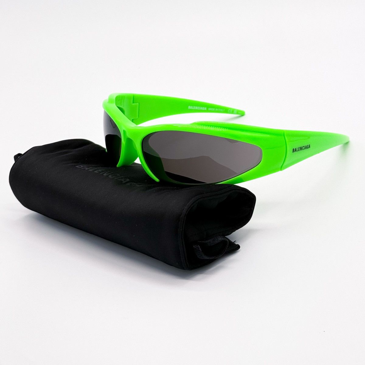 Balenciaga NEW BALENCIAGA BB0253S 005 OVAL GREEN UNISEX