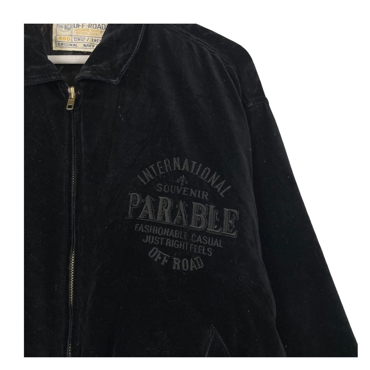 Japanese Brand × Vintage 💥JAPAN MEN OFFROAD VELVET RIOT BOMBER JACKET Size US L / EU 52-54 / 3 - 7 Thumbnail