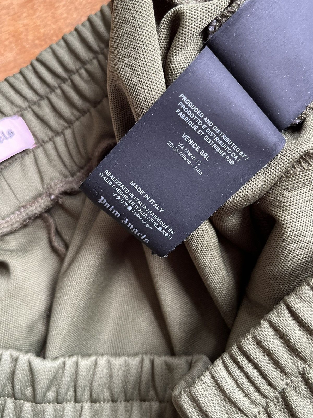 Palm Angels Palm Angels Classic Track Pants Green Military / White Size US 34 / EU 50 - 8 Thumbnail