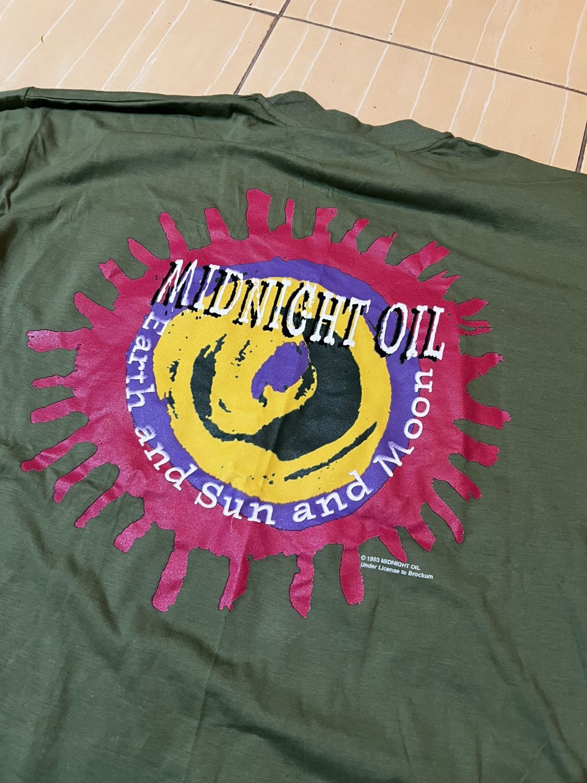 Vintage VTG 90s 1993 Midnight Oil Earth and Sun And Moon All Over Pr Size US XL / EU 56 / 4 - 2 Thumbnail