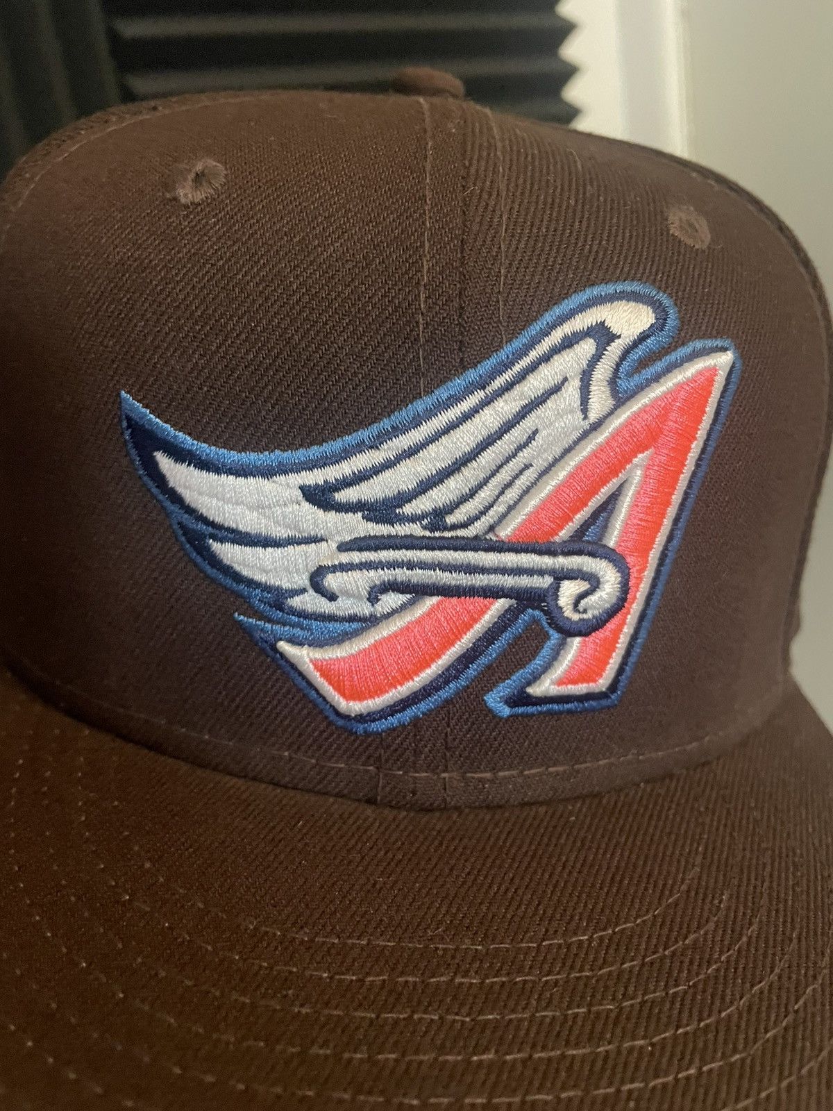 New Era 7 1/2 Mocha Anaheim Angels OG Cap City 2021 fitted hat pinky Size ONE SIZE - 3 Thumbnail