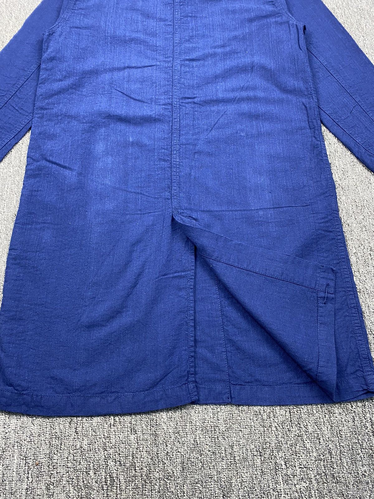 Indigo × Japanese Brand × Uniqlo Uniqlo Linen Indigo Long Jacket Size S / US 4 / IT 40 - 12 Thumbnail