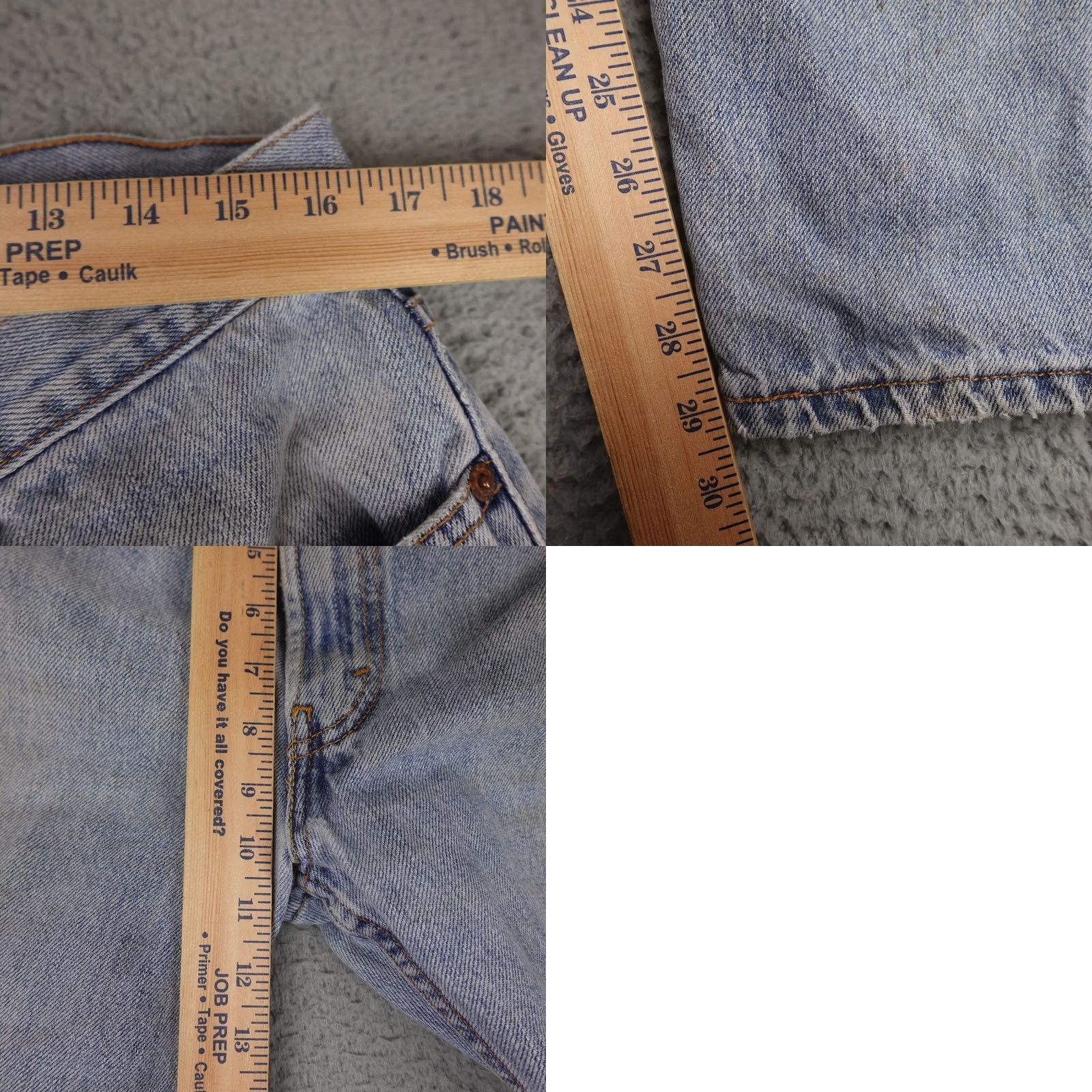 Levi's Levi's 505 Jeans Mens 36x32 Blue Denim Regular Fit Distressed Mexico Size US 36 / EU 52 - 11 Thumbnail