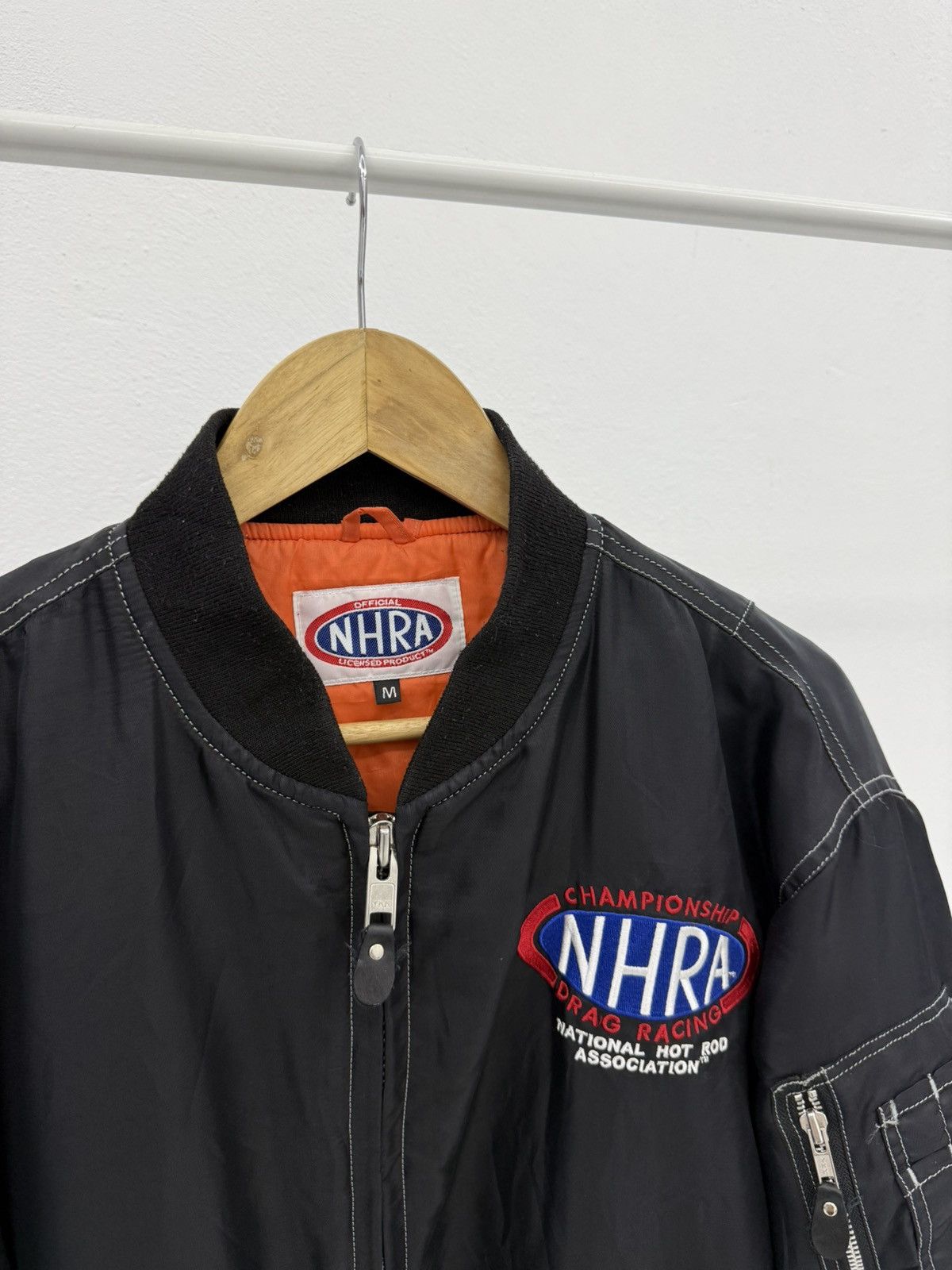 Sports Specialties National Hot Rod Association NHRA Drag Racing Bomber Jacket Size US L / EU 52-54 / 3 - 7 Thumbnail