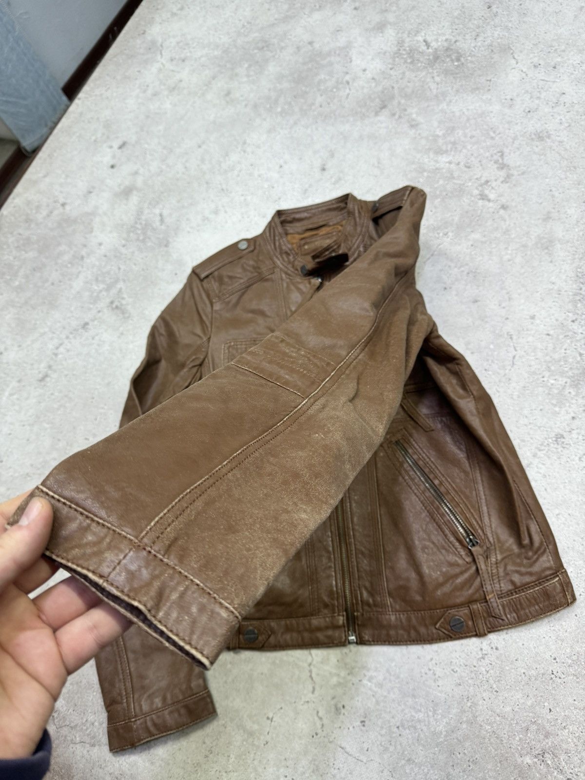 Tornado Mart Vintage 00s Multi-pocket Real Leather Jacket Size US M / EU 48-50 / 2 - 4 Thumbnail