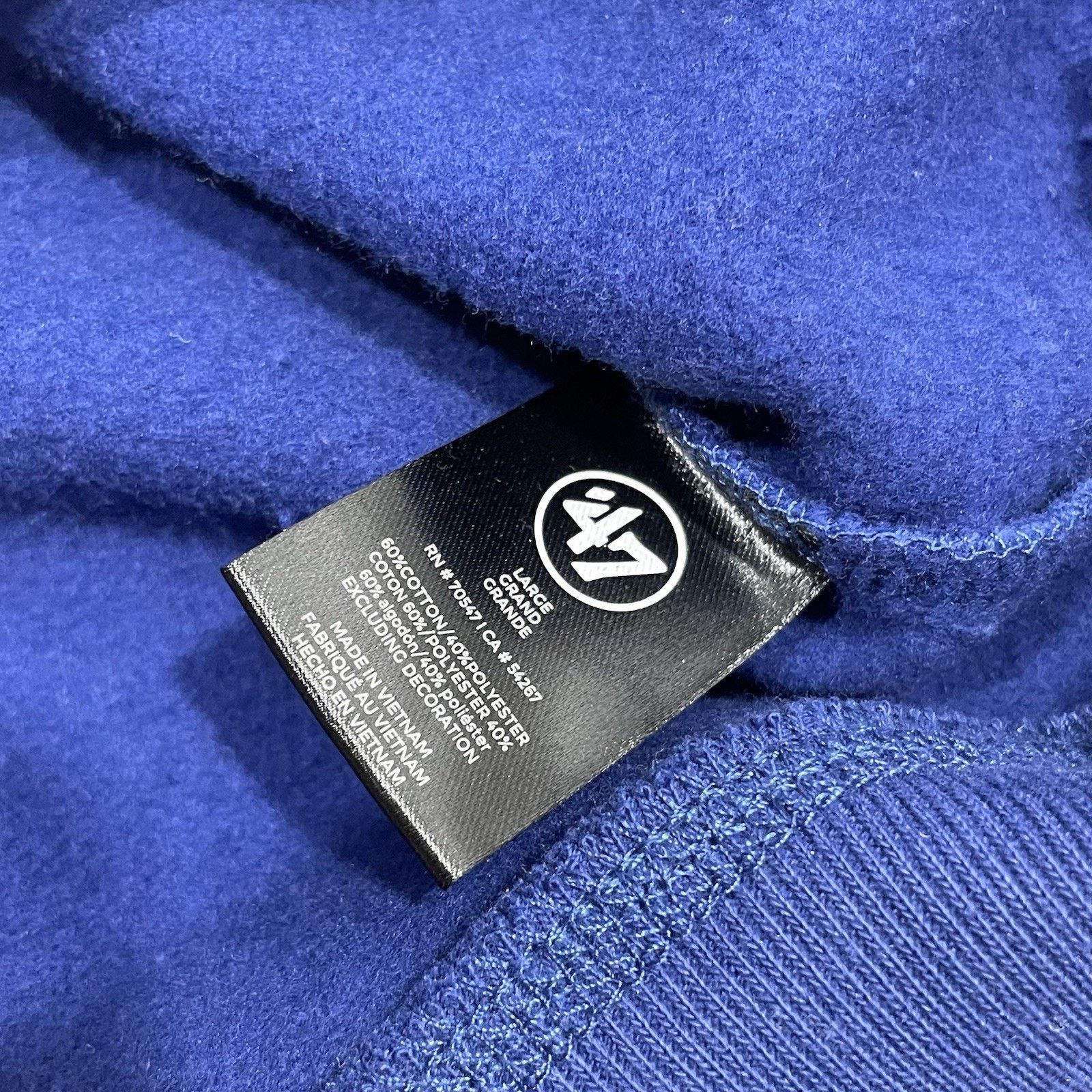 47 Brand 47 Brand New England Patroits Men's Large Blue Hoodie NFL Size US L / EU 52-54 / 3 - 8 Thumbnail