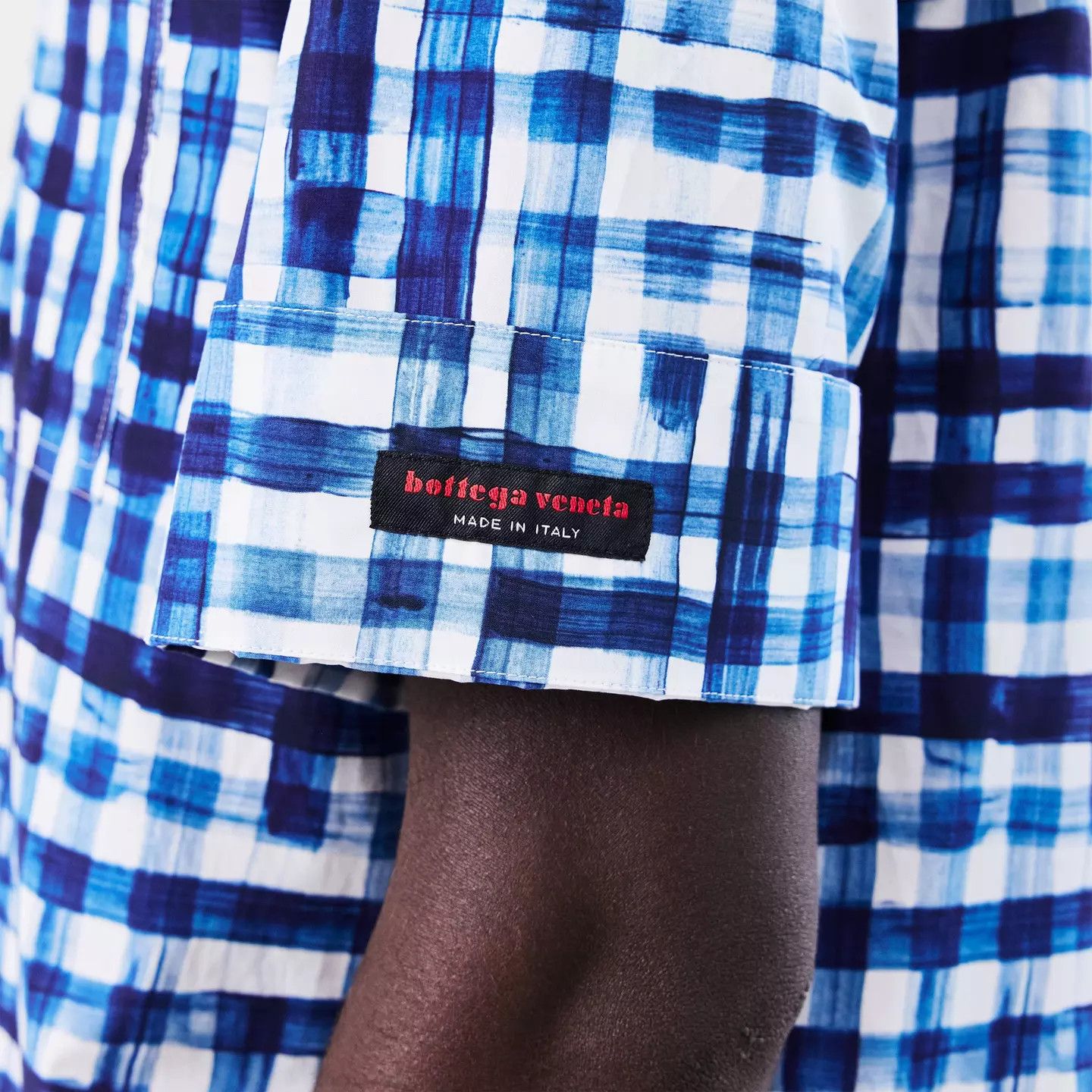 Bottega Veneta o1g2r1mq0426 Gingham Short Sleeve Shirt in Multicolor Size US L / EU 52-54 / 3 - 5 Thumbnail