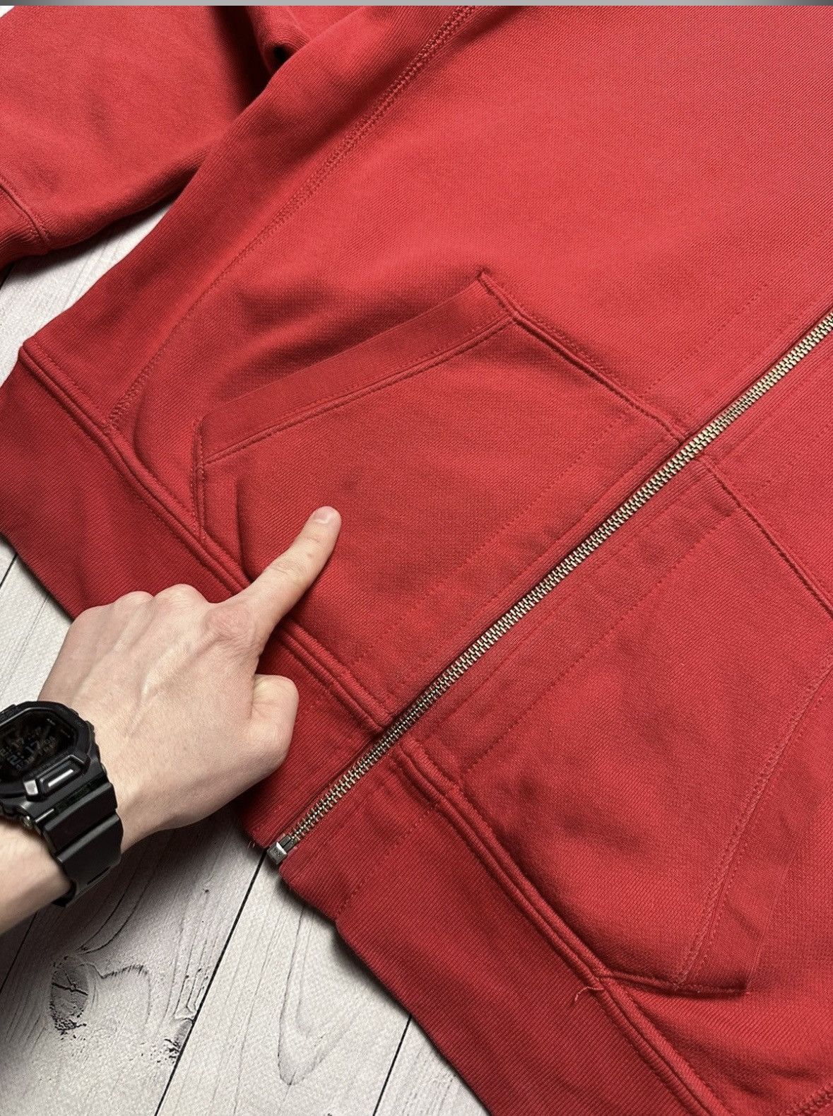 Polo Ralph Lauren × Vintage Vintage Polo Ralph Lauren zip hoodie logo size L red Size US L / EU 52-54 / 3 - 5 Thumbnail