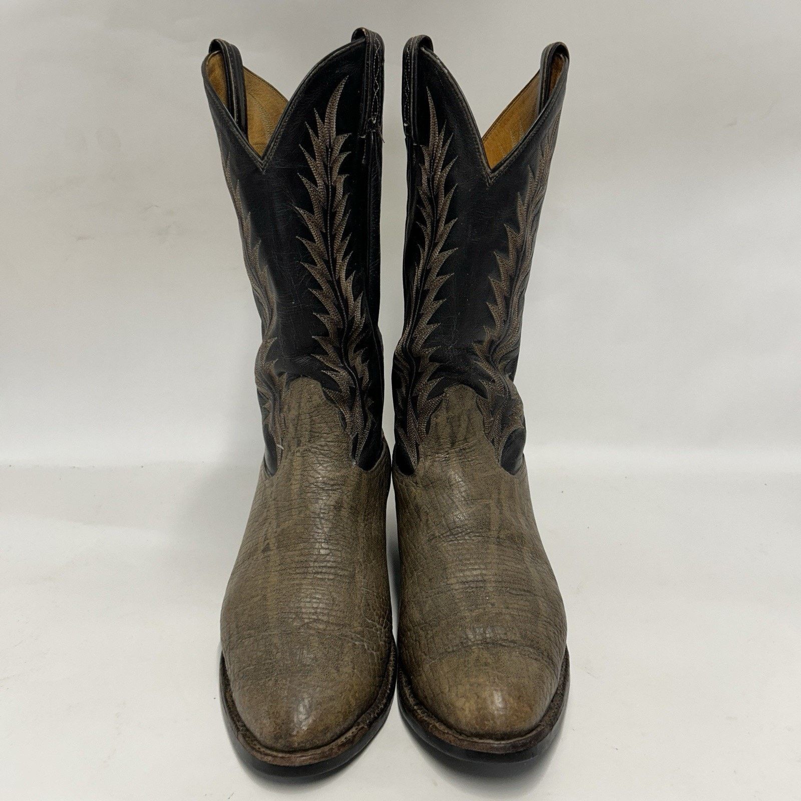 Tony Lama Vintage Tony Lama 8601 Gold Label Elephant Cowboy Boots Size US 11.5 / EU 44-45 - 2 Thumbnail