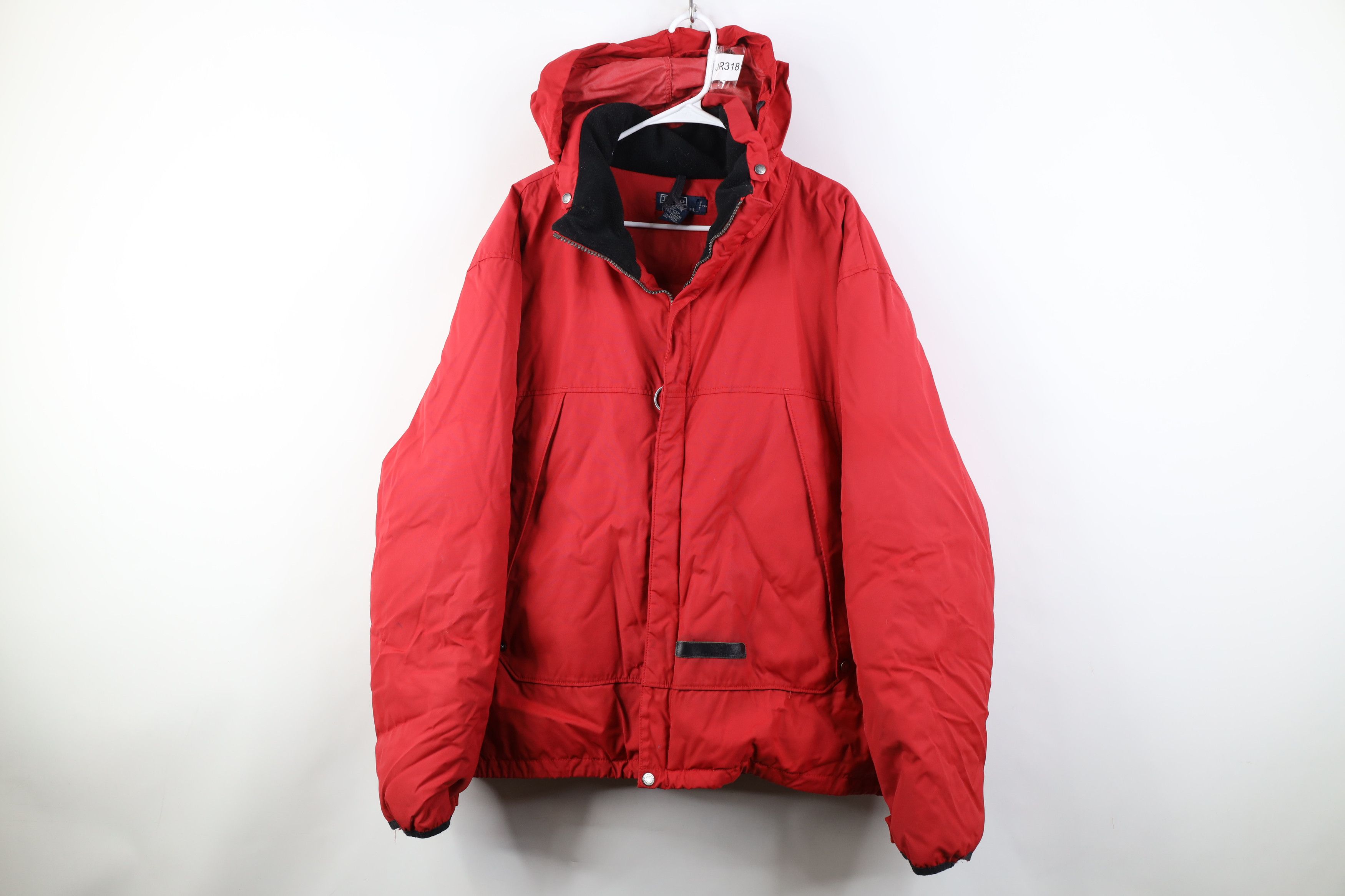 Ralph Lauren Vintage 90s Ralph Lauren Duck Down Puffer Bomber Jacket Red Size US XXL / EU 58 / 5 - 1 Thumbnail
