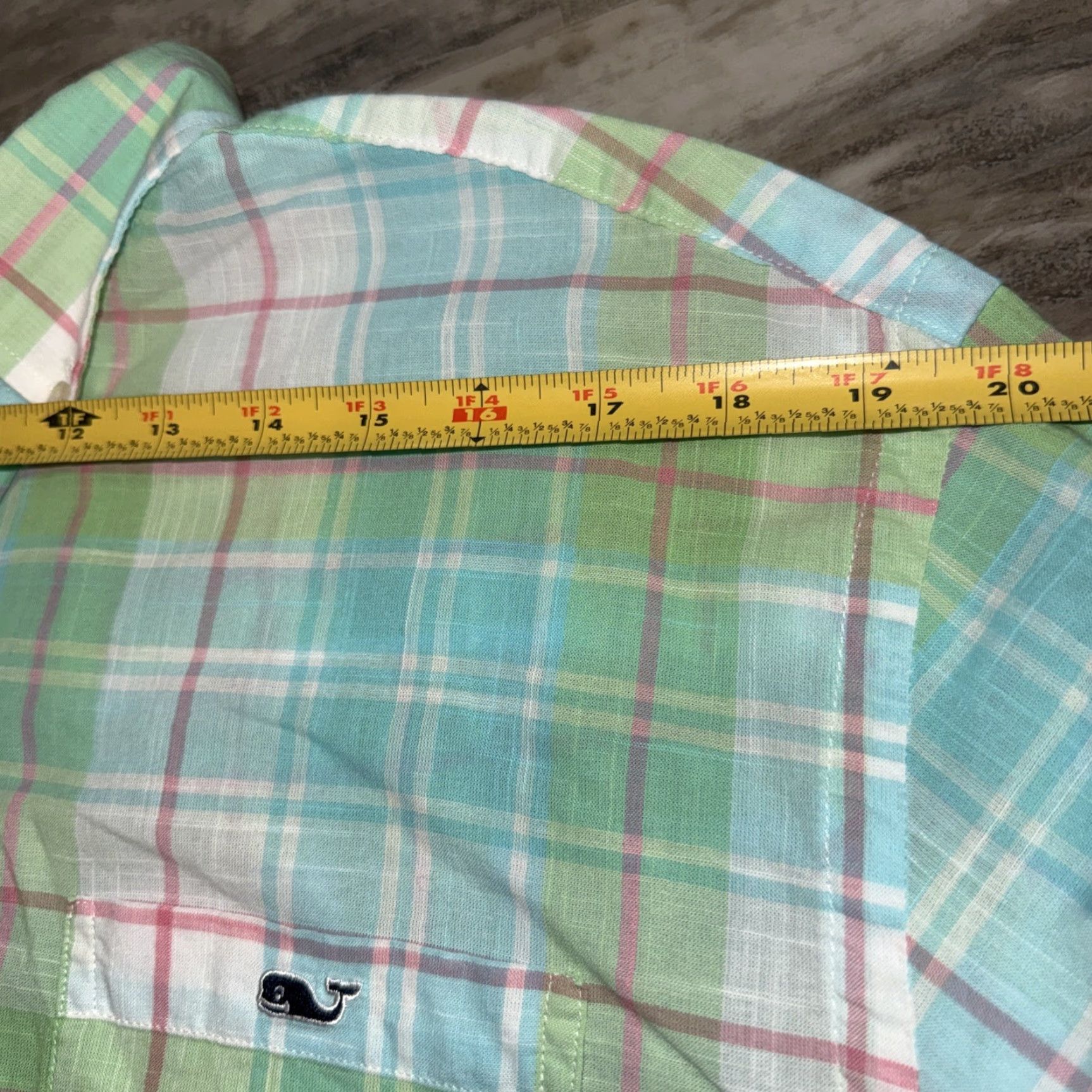 Vineyard Vines Vineyard Vines Tucker Shirt Men’s Large Blue Green Plaid Cotton Button-Up Shirt Men Large Blues Green Plaid Cotton Button-Up with Logo Pocket Size US L / EU 52-54 / 3 - 7 Thumbnail