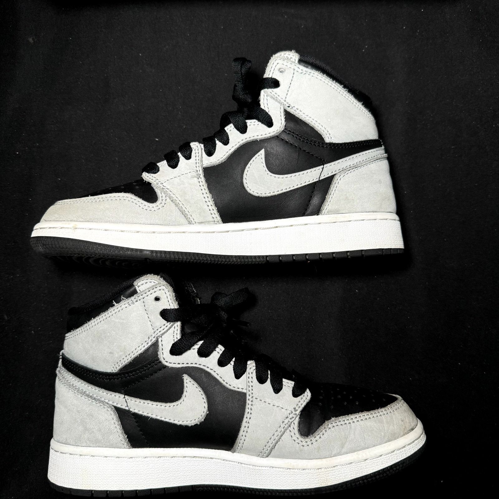 Jordan Brand × Nike Size 5 - Air Jordan 1 Retro High OG GS Shadow 2.0 2021 Shoes Size US 5 / EU 37 - 3 Thumbnail