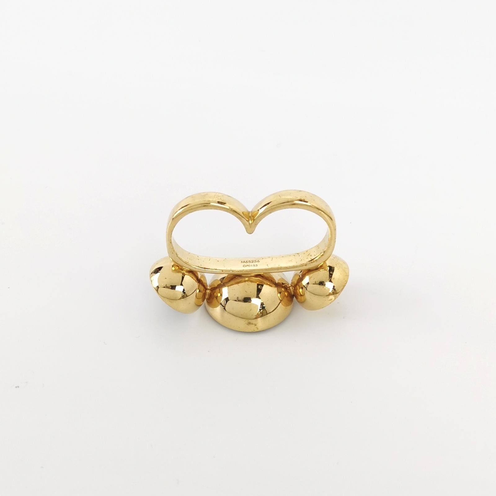 Louis Vuitton Louis Vuitton (LV) Crystal inlaid letter engraved ring size Size ONE SIZE - 5 Thumbnail