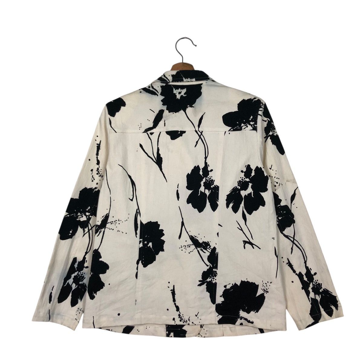 Japanese Brand 📌Vintage Cropped Chore Jacket Floral Ripption Issey Miyake Size M / US 6-8 / IT 42-44 - 11 Thumbnail