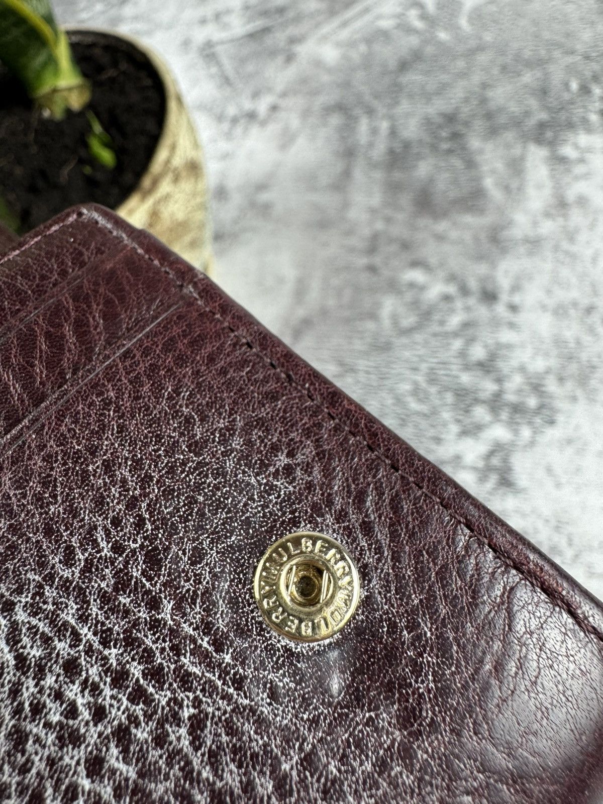 Mulberry Mulberry Oxblood Continental Tree Vintage Genuine Leather Wallet Purse Size ONE SIZE - 14 Thumbnail