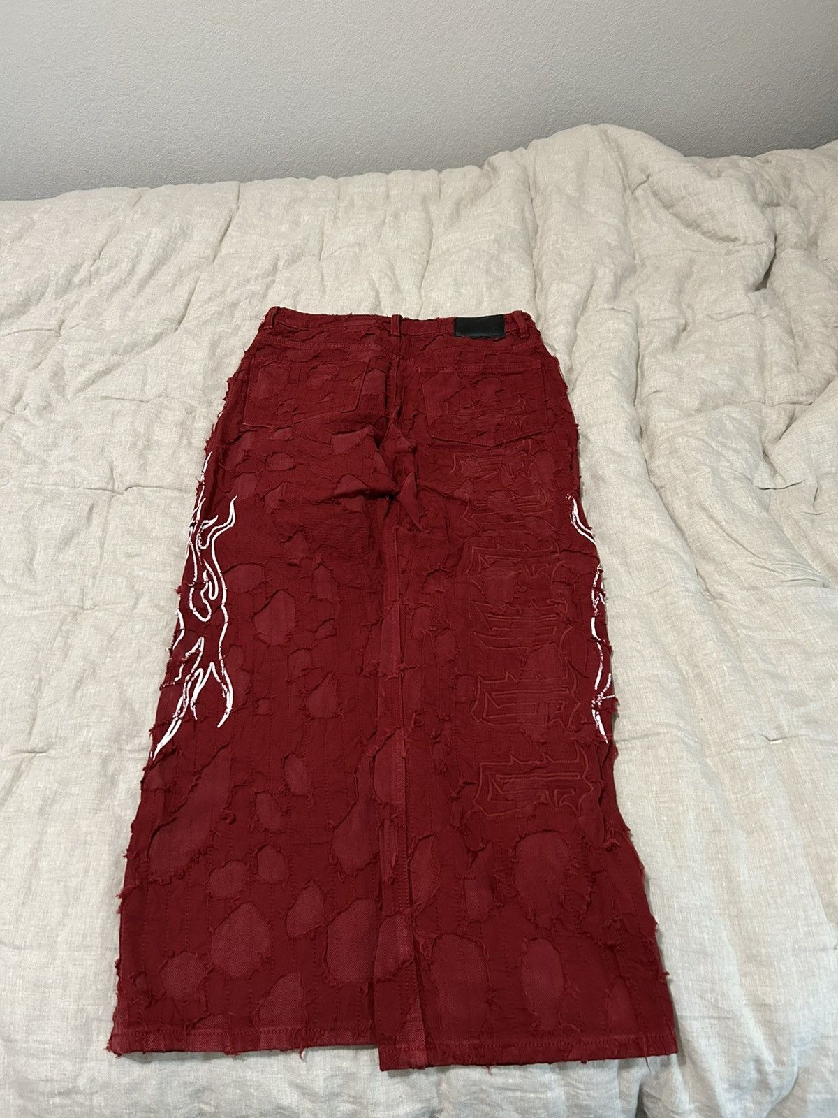Revenge Revenge Flame Distressed Boro Denim Size US 32 / EU 48 - 2 Thumbnail
