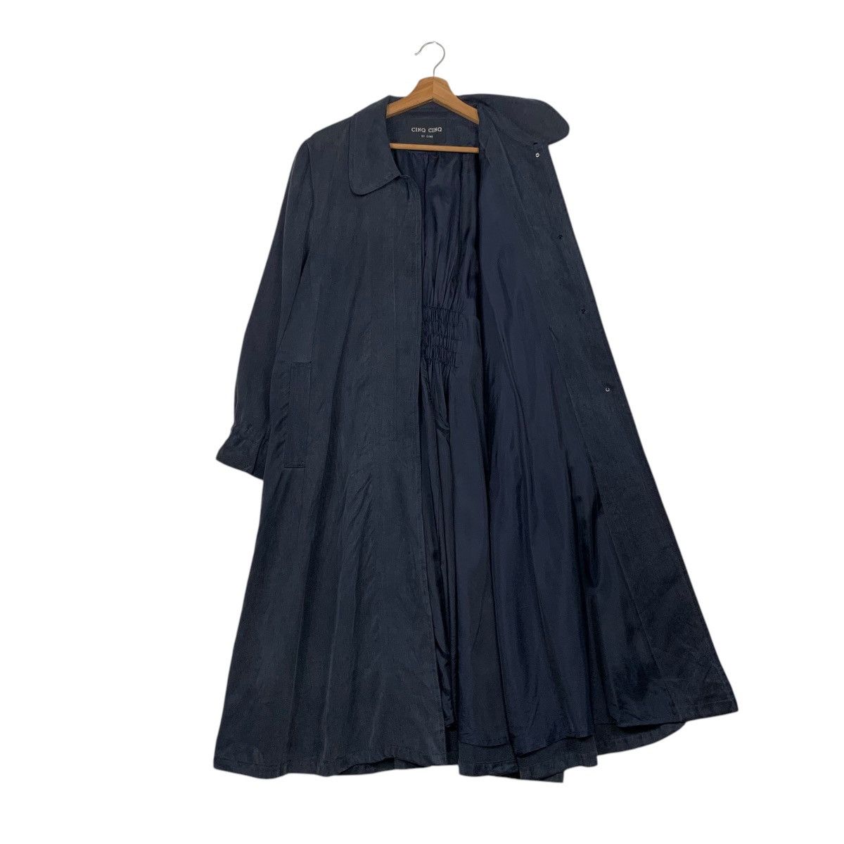Japanese Brand CINQ CINQ By CINQ Tencel Overcoat Long Coat Jacket #2171-C96 Size M / US 6-8 / IT 42-44 - 10 Thumbnail