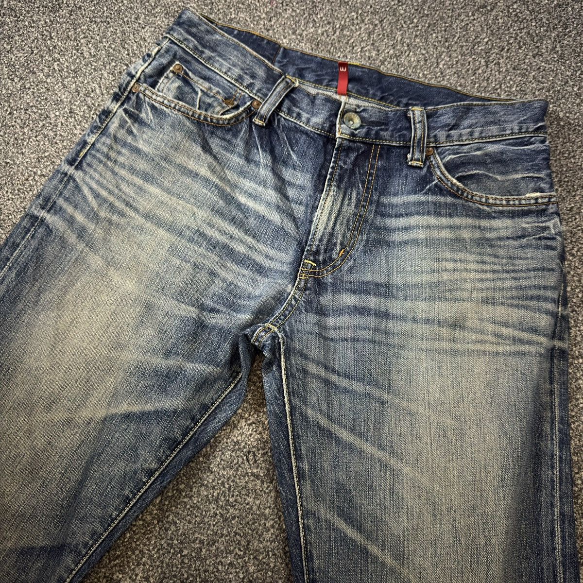 Undercover × Uniqlo 🔥🇯🇵 Vintage Japanese Uniqlo S002 Seditionaries Denim Jeans Size US 33 - 3 Thumbnail