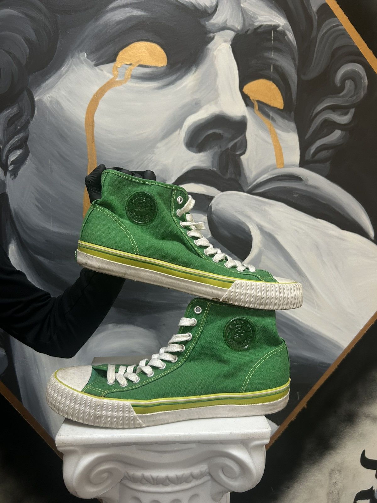 Vintage green high tops Size US 12 / EU 45 - 5 Thumbnail