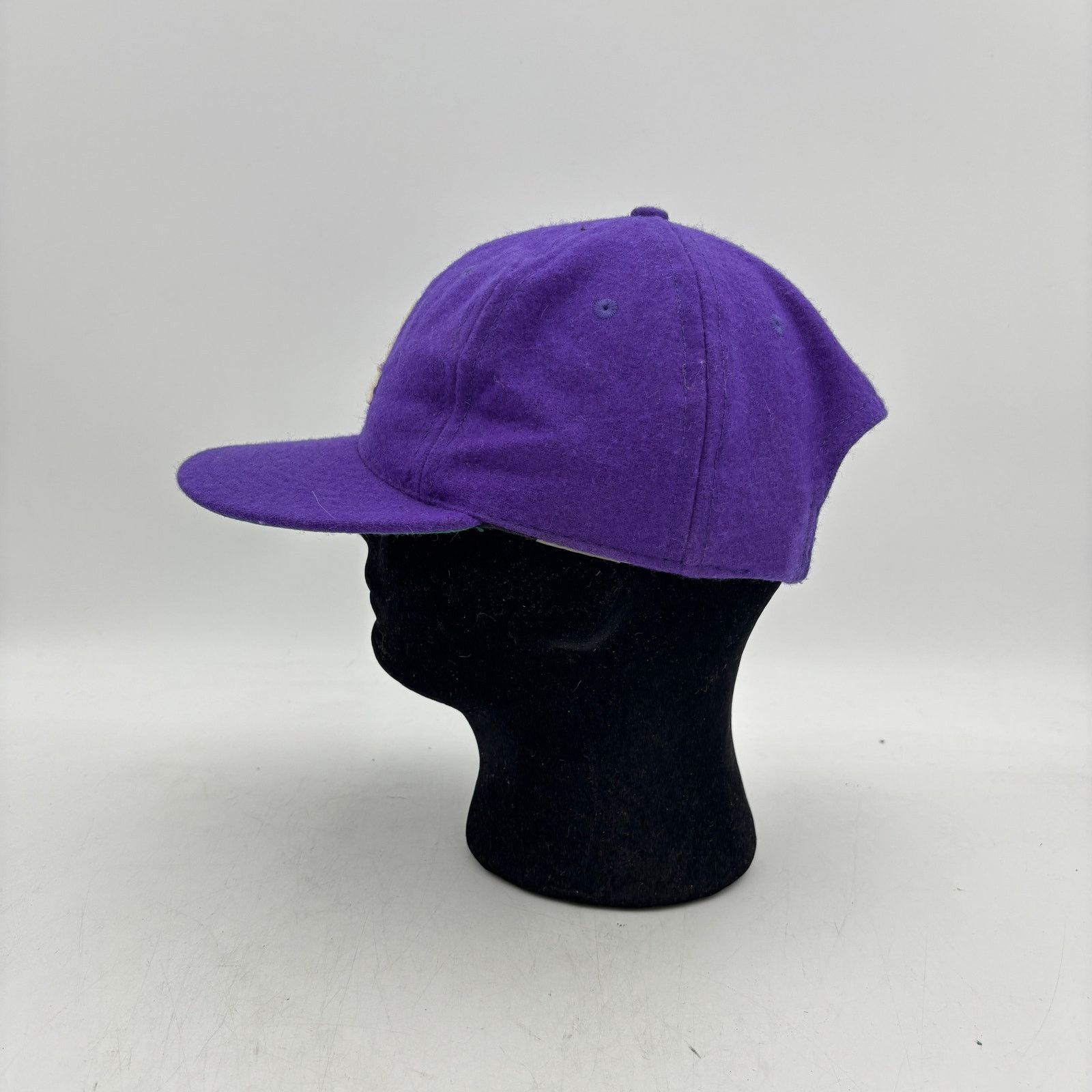 Ebbets Field Flannels × Vintage Vintage Ebbets Field Flannels LA Dodgers LA Wool Purple Hat Size ONE SIZE - 5 Thumbnail