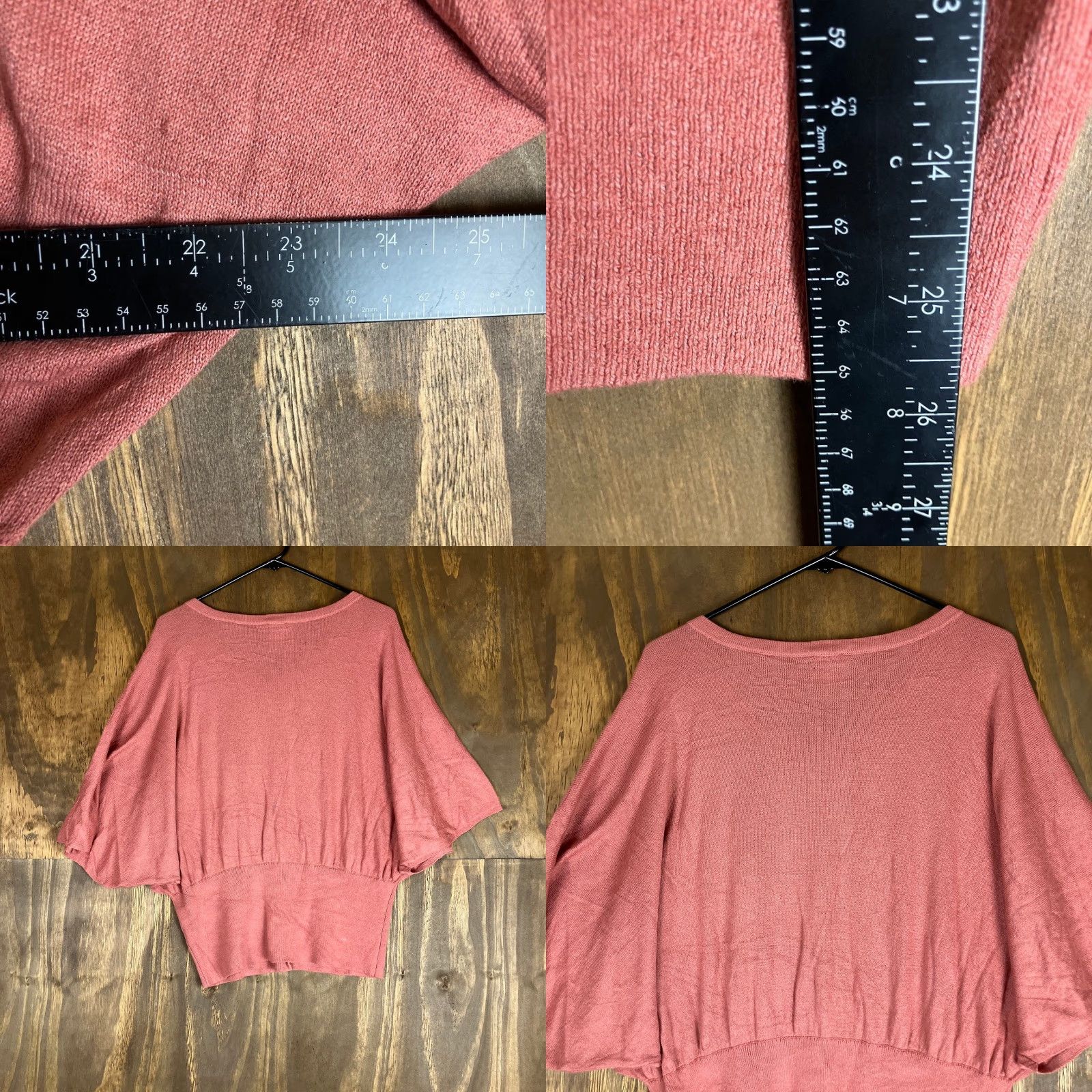 Vintage CAbi Blouse Womens Dusty Rose Drop Waist Kimono Button Front Stretch M Size M / US 6-8 / IT 42-44 - 8 Thumbnail