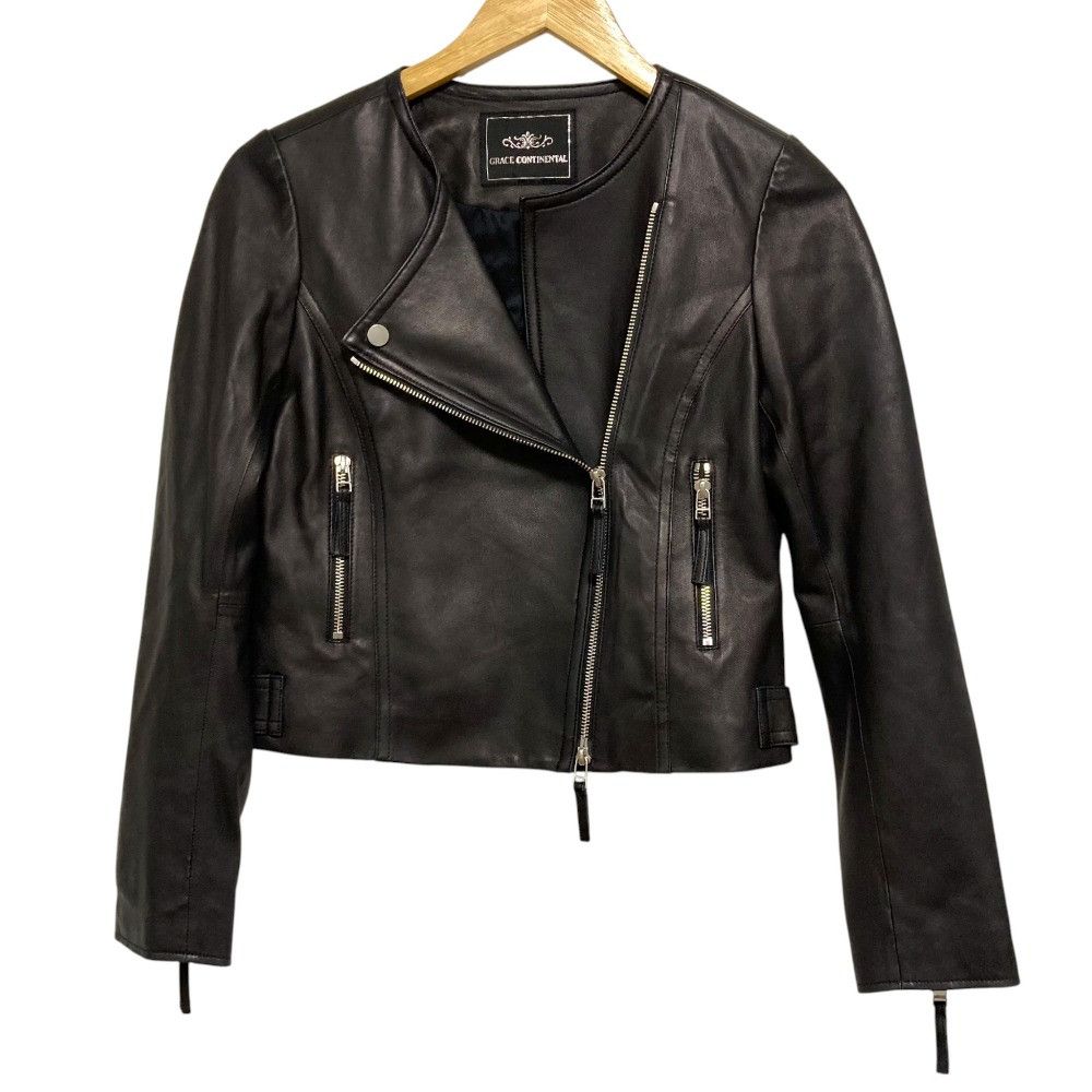 Other Other GRACE CONTINENTAL Leather Short Jacket Leather Outerwear DUTY FREE for USA Size ONE SIZE - 1 Thumbnail