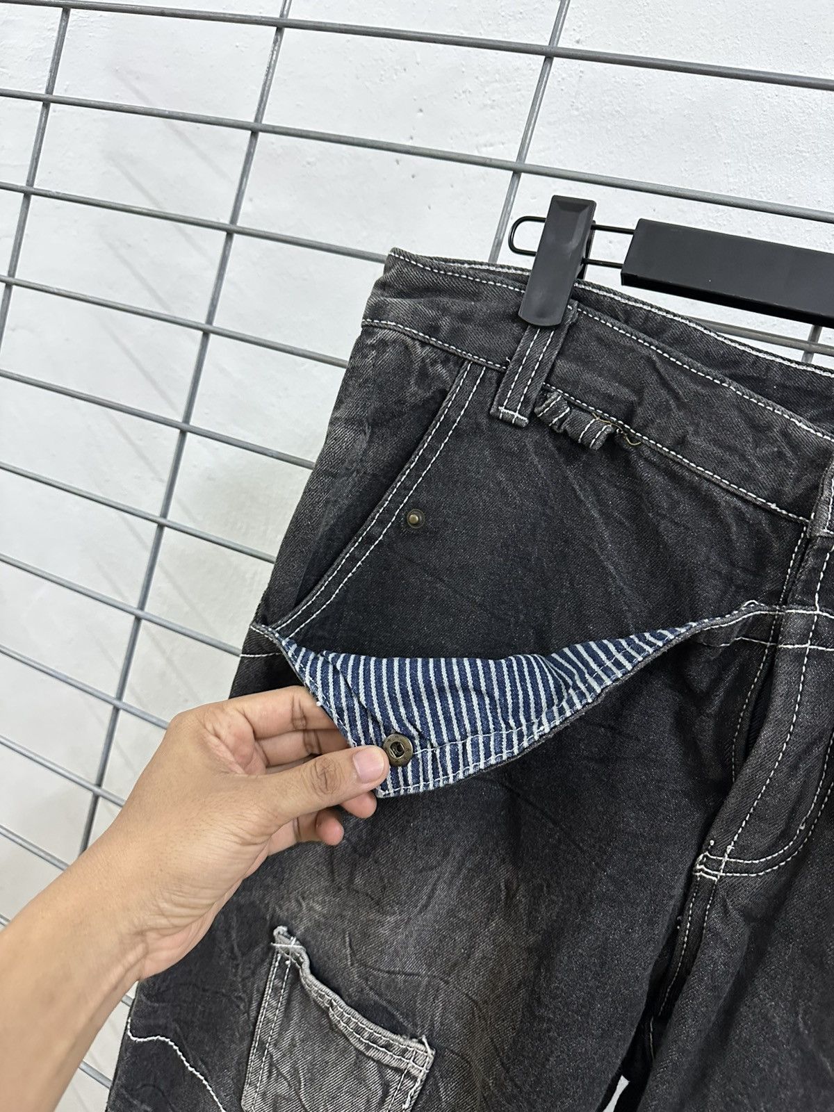 If Six Was Nine × Japanese Brand Rare And Beautiful Aston Design Multi Pocket Punk Bush Pants Size US 34 / EU 50 - 11 Thumbnail