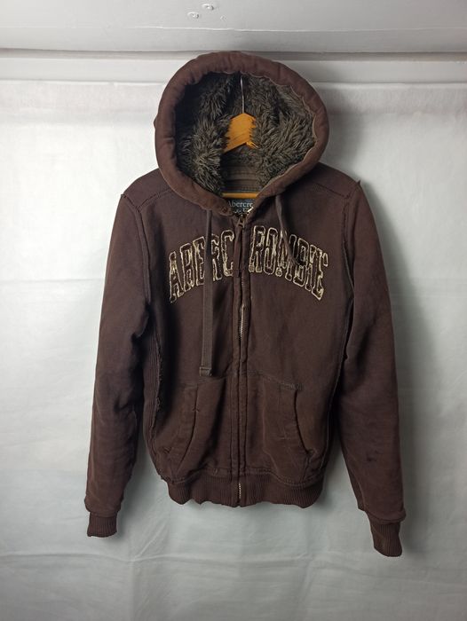 Abercrombie & Fitch Abercrombie & Fitch Fur Wolf Jaw Jacket Hoodie