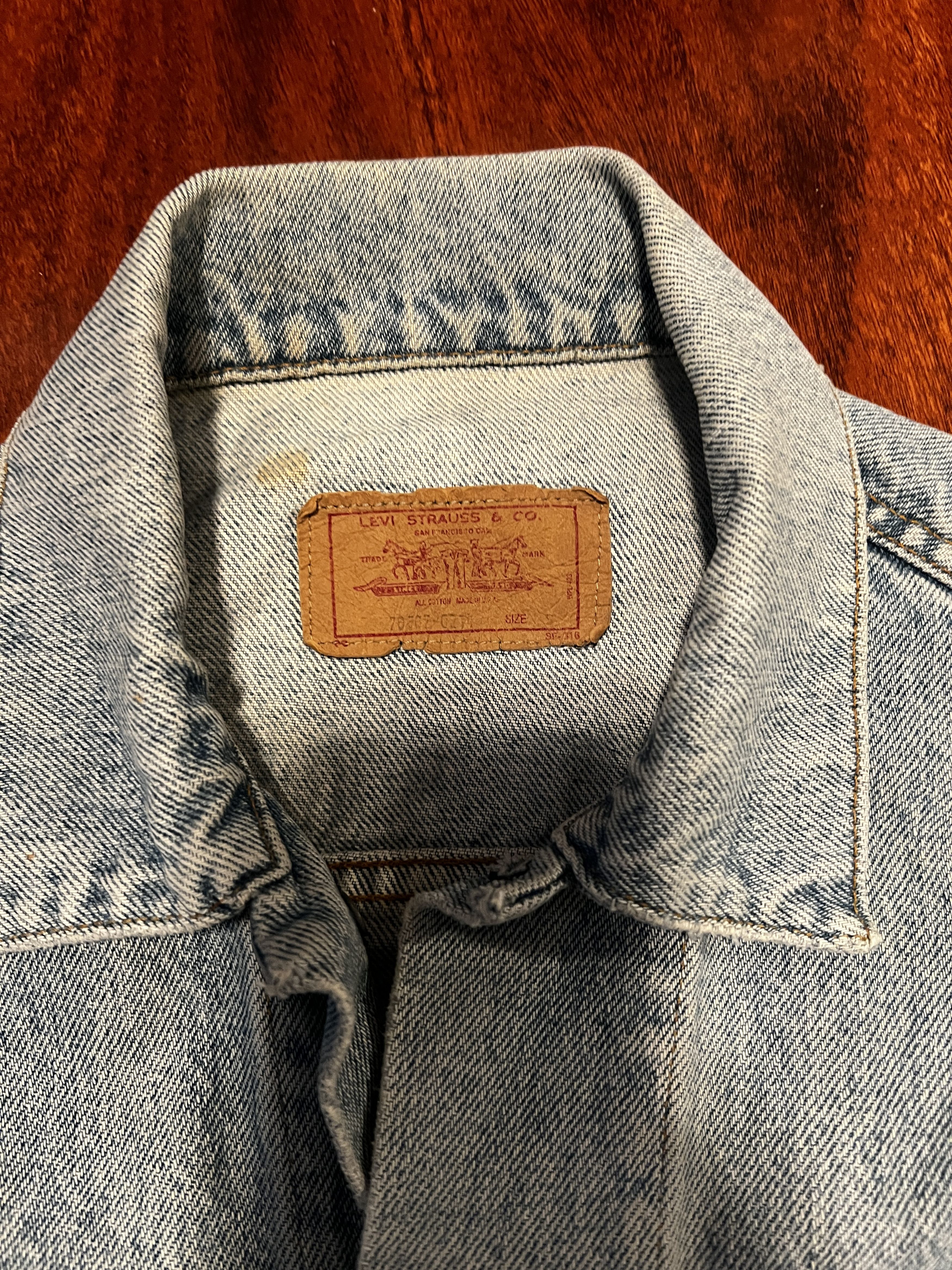 Levi's Vintage 90's Levis Washed Blue Denim Jacket Size US S / EU 44-46 / 1 - 3 Thumbnail