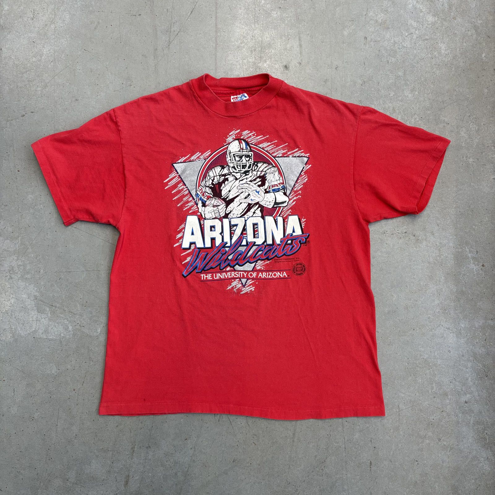 Hanes Vintage 90s Arizona University Wildcats Football T-Shirt Size US L / EU 52-54 / 3 - 1 Thumbnail