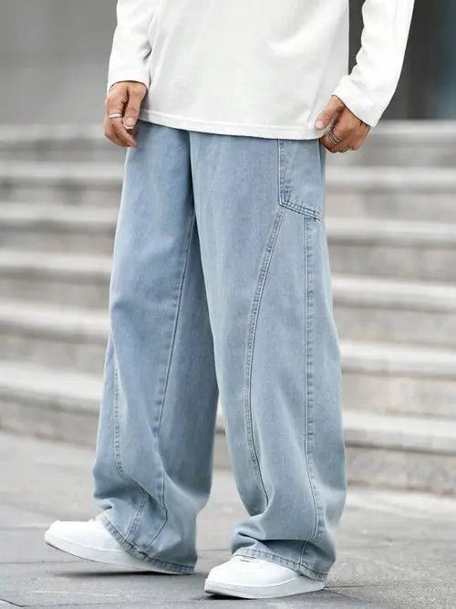 Jean Skate Baggy Denim Jeans Loose fit Size US 34 / EU 50 - 1 Thumbnail