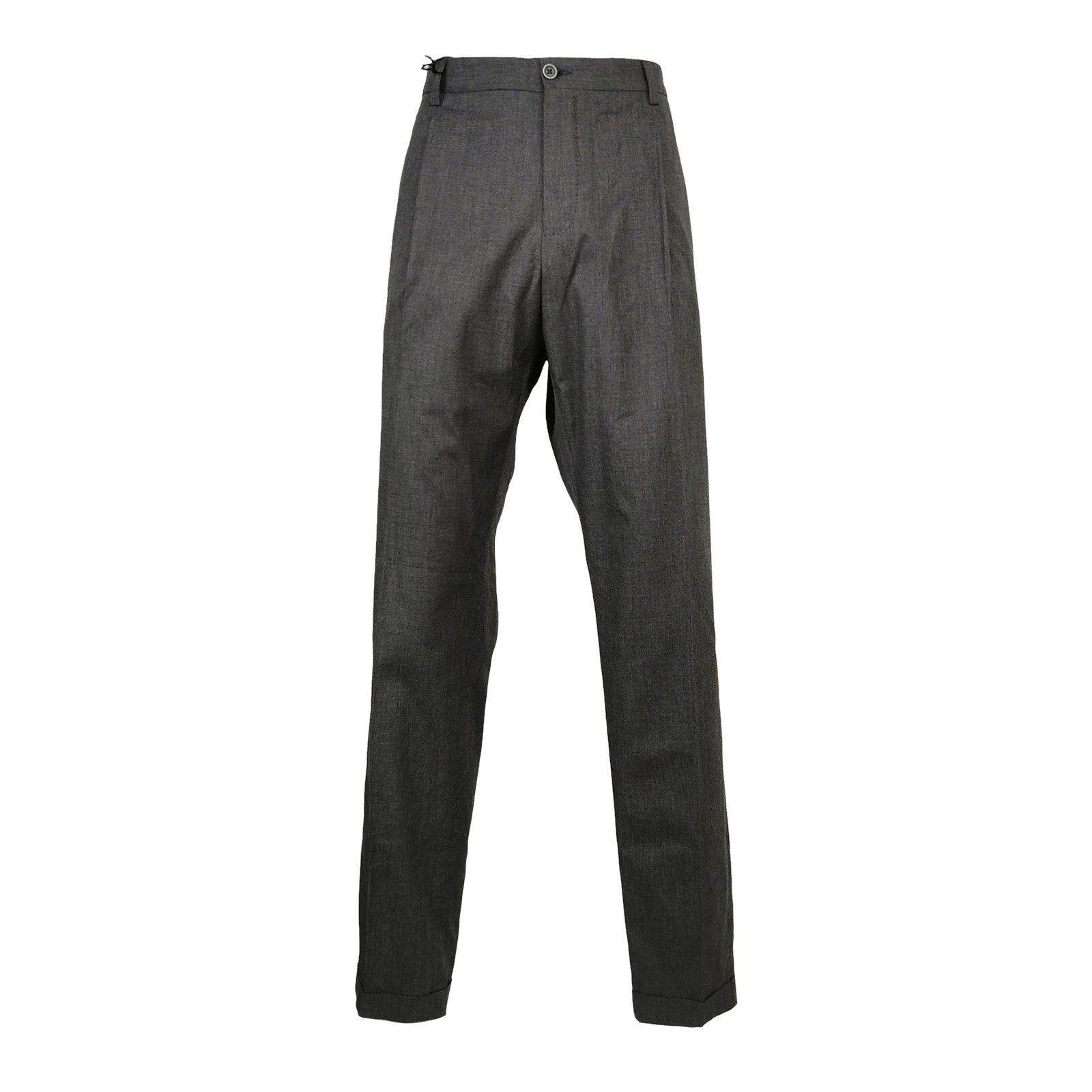 Dolce & Gabbana Dolce & Gabbana Gray Cotton Trousers US 38 Size US 38 / EU 54 - 1 Thumbnail