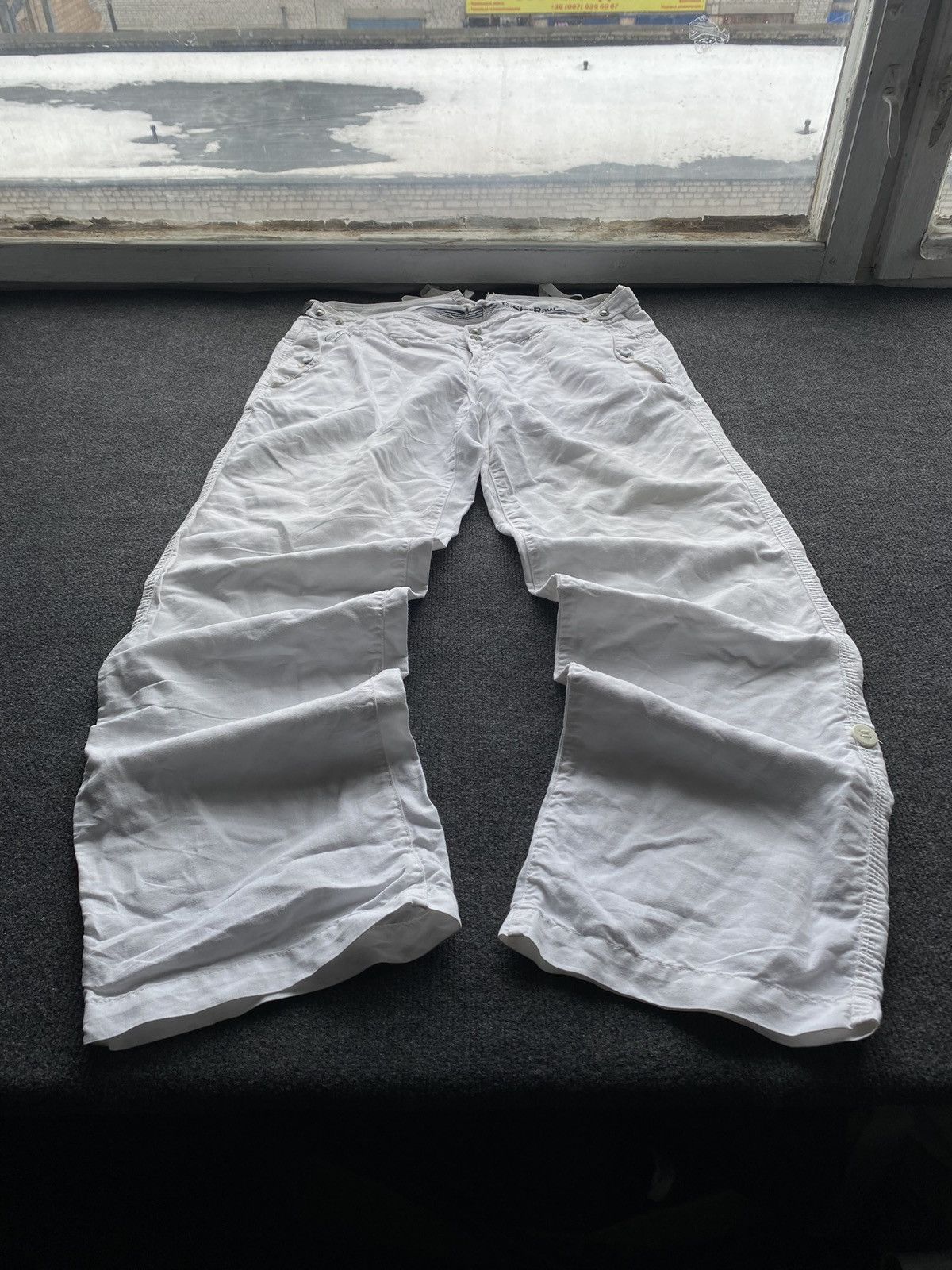 G-Star 🔥Opium Punk G Star White Relaxed women pants y2k loose 31 sz Size 32" / US 10 / IT 46 - 1 Thumbnail