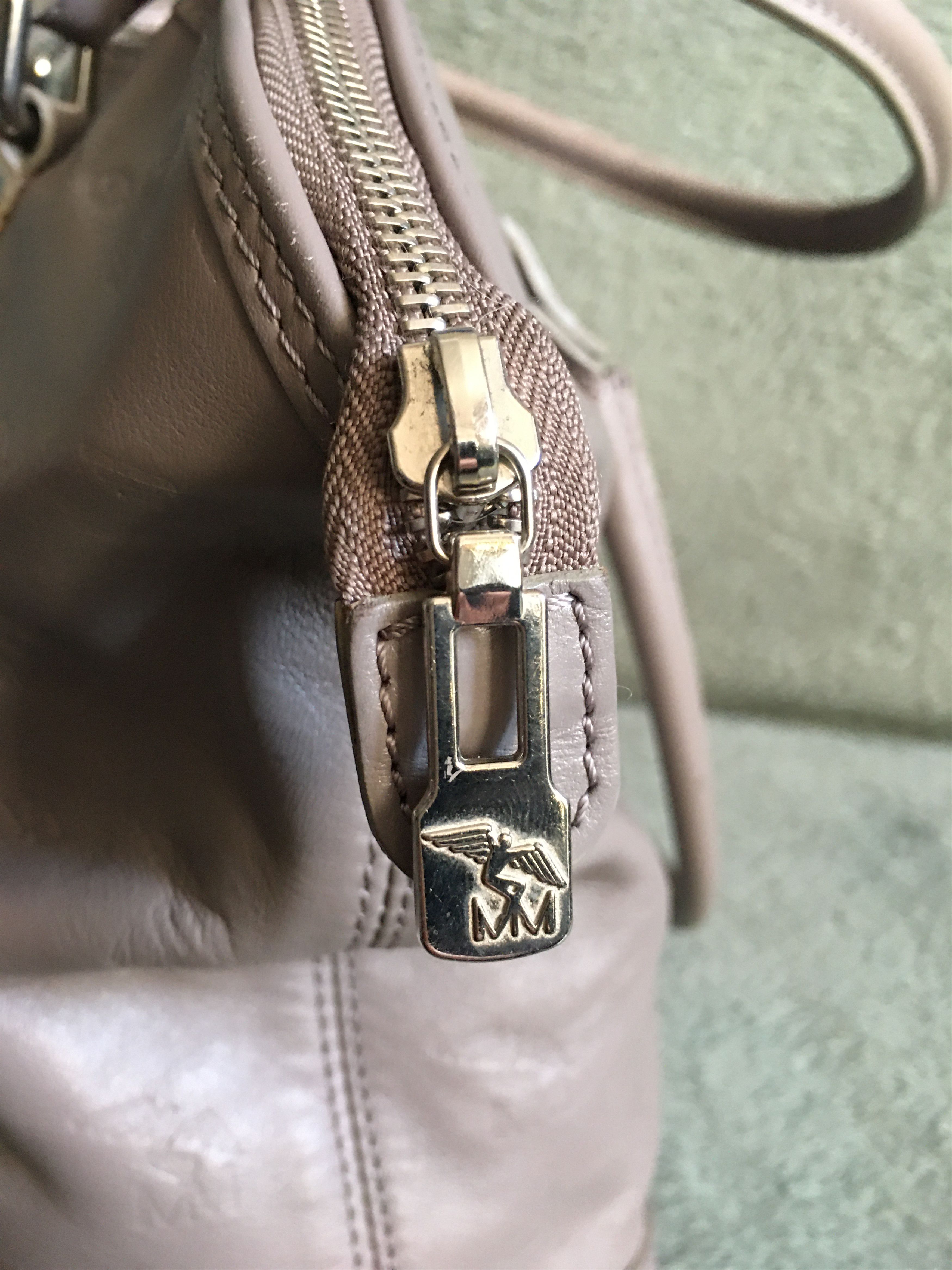 Maison Mollerus Maison Mollerus Leather Monogram Vintage Handbag Bag Size ONE SIZE - 7 Thumbnail