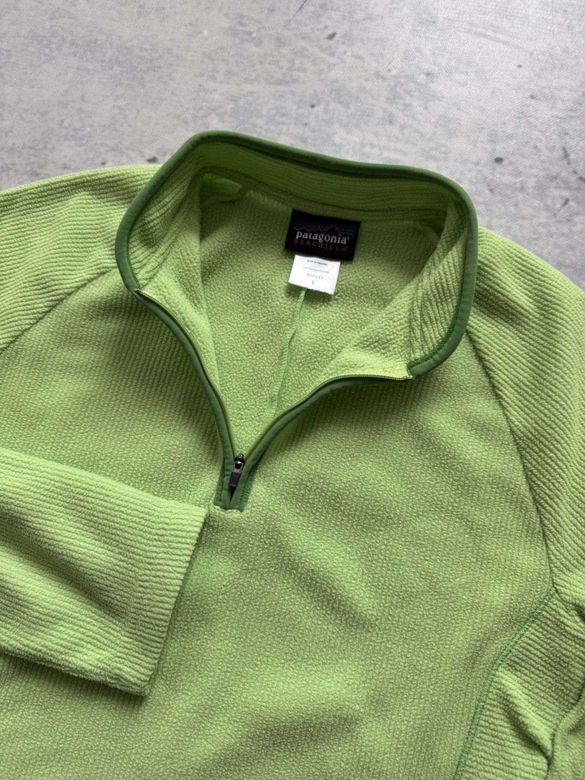Patagonia Patagonia green synchilla fleece wmns longsleeve Size L / US 10 / IT 46 - 6 Thumbnail