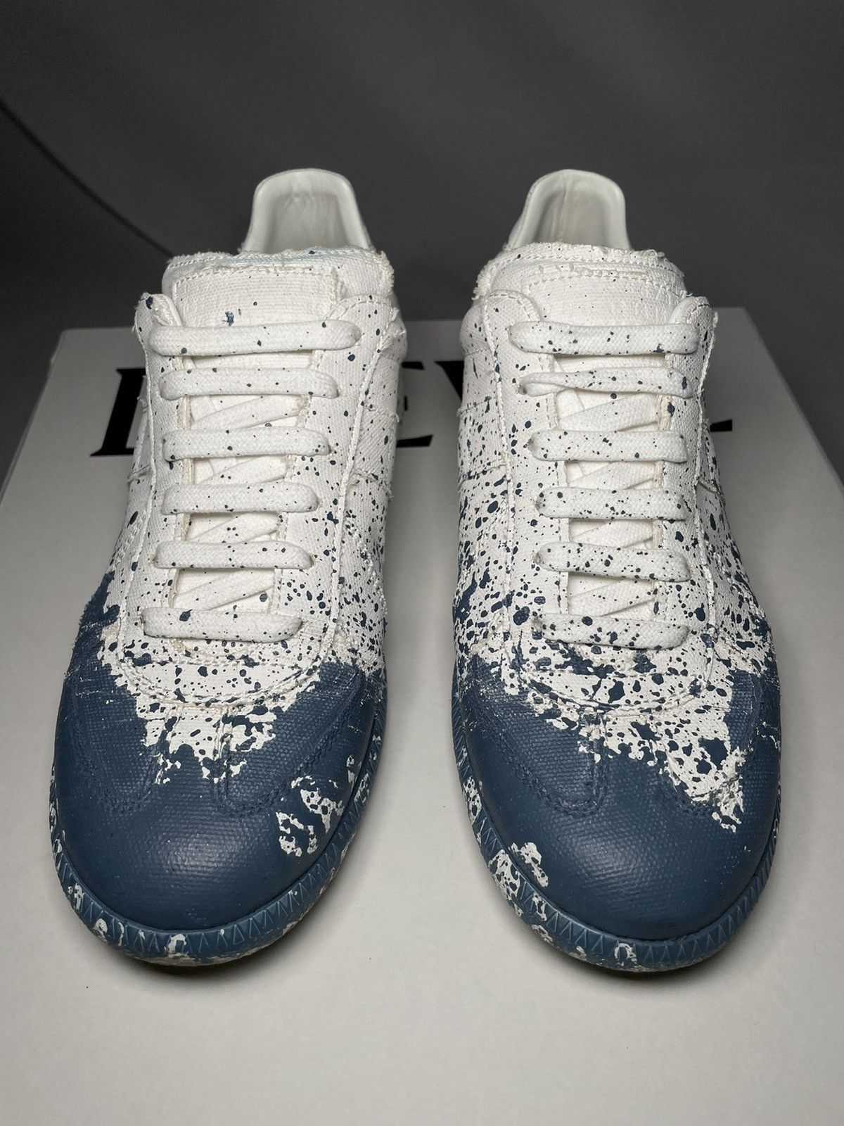 Maison Margiela Maison Margiela Gat Paint Splatter Sneakers Size US 8 / IT 38 - 2 Thumbnail