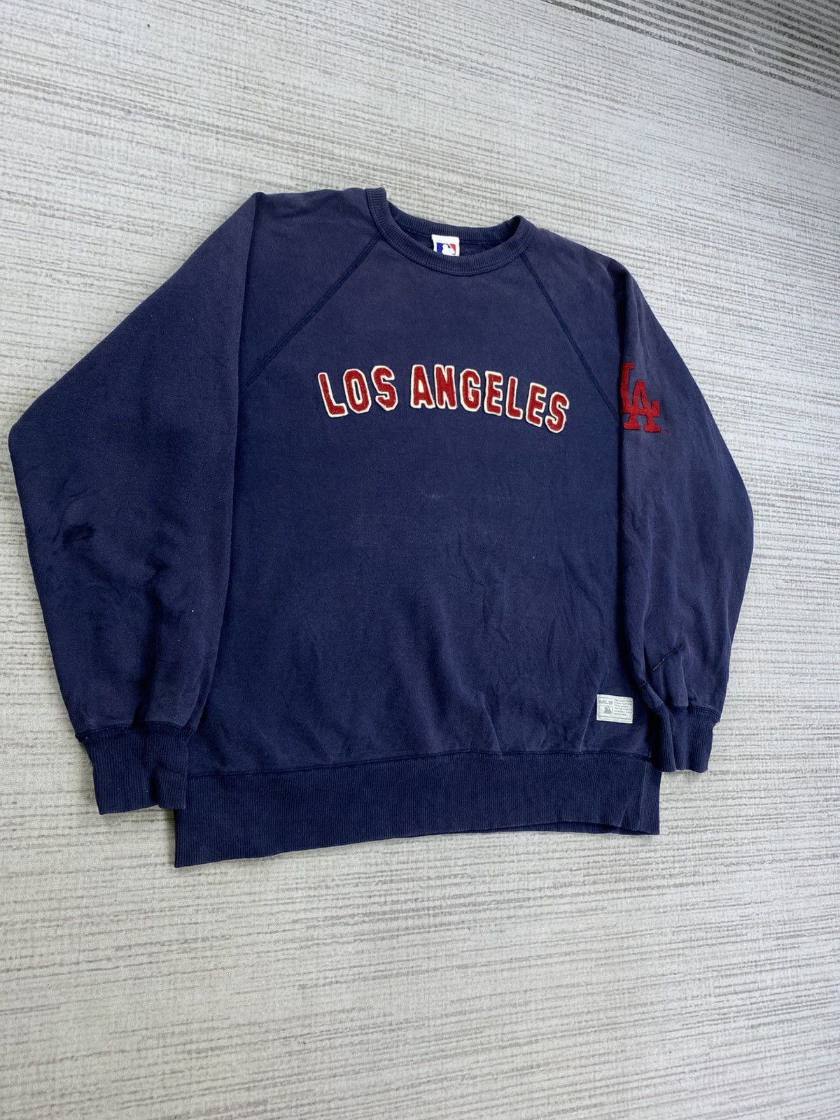 Los Angeles Apparel × MLB × Vintage Vintage MLB Los Angeles Spellout Sweatshirt Size US L / EU 52-54 / 3 - 3 Thumbnail