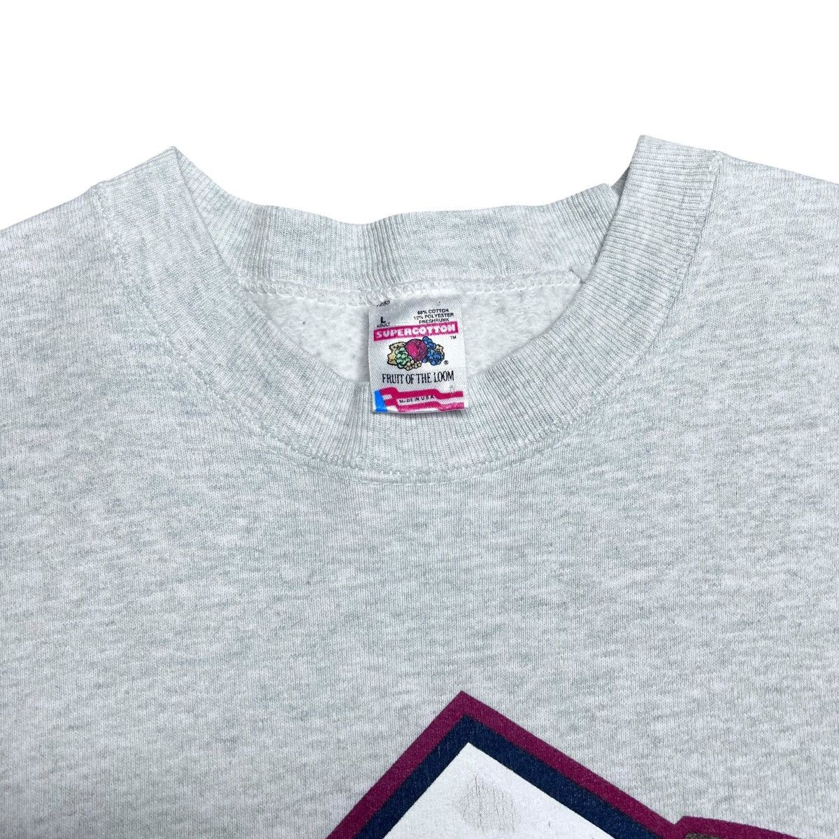 NBA Vintage 90s NBA Denver Nuggets Spell Out 3D Logo Sweatshirt Size US L / EU 52-54 / 3 - 2 Thumbnail