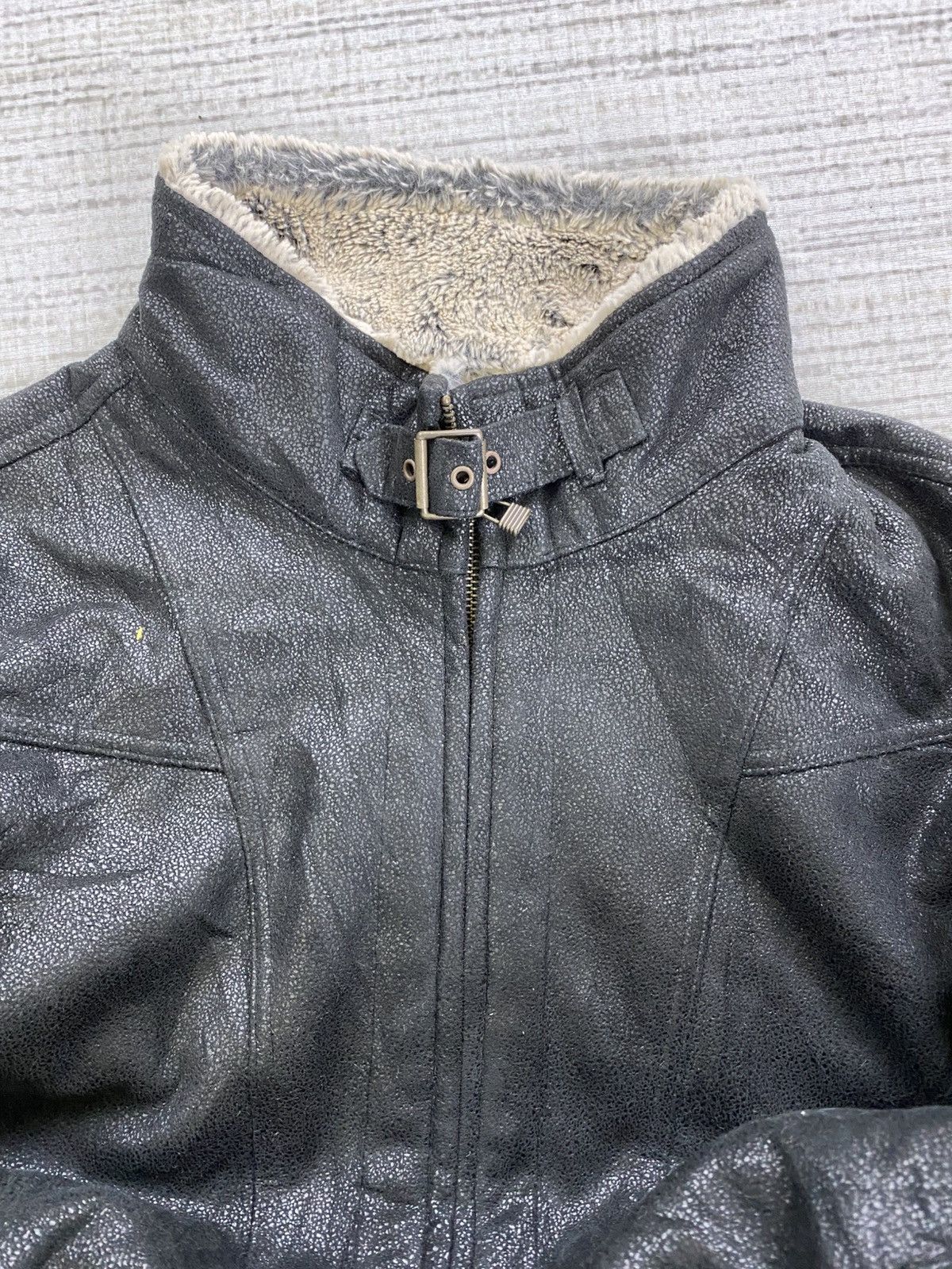 Designer × Vintage Vintage Christian Orani Lined Sherpa Suede Leather Jacket Size US M / EU 48-50 / 2 - 5 Thumbnail